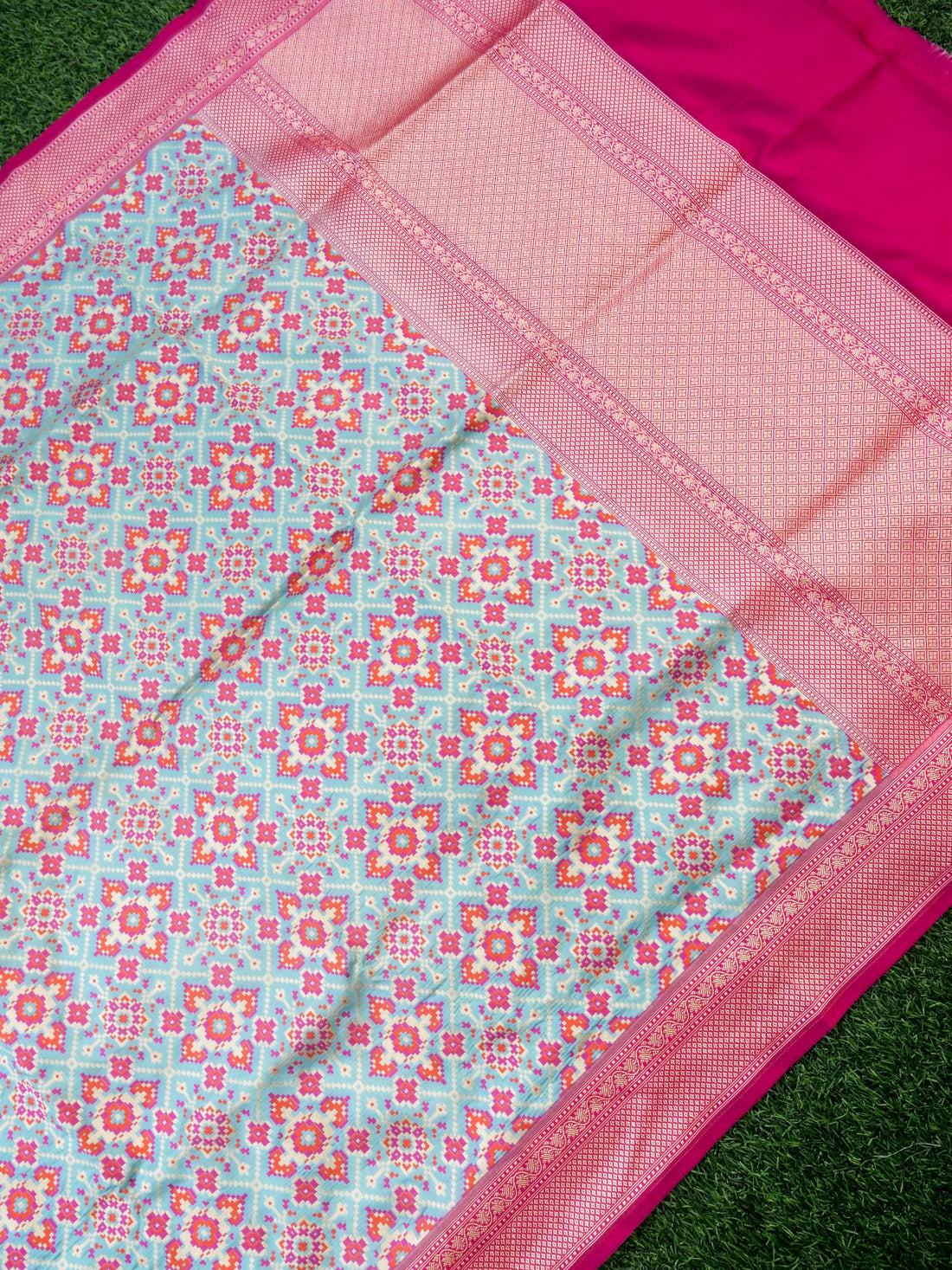 Handloom Banarasi Katan Silk Patola Dupatta - Khinkhwab