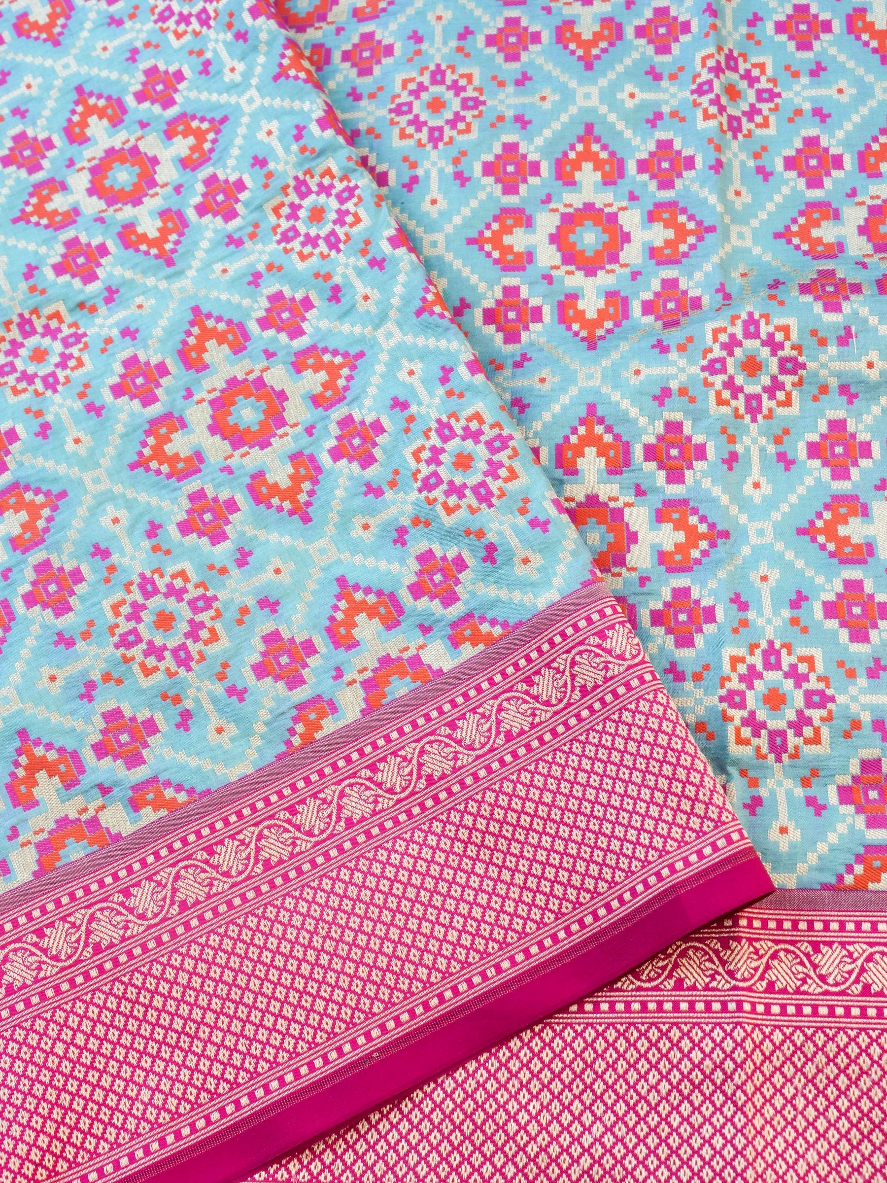 Handloom Banarasi Katan Silk Patola Dupatta - Khinkhwab