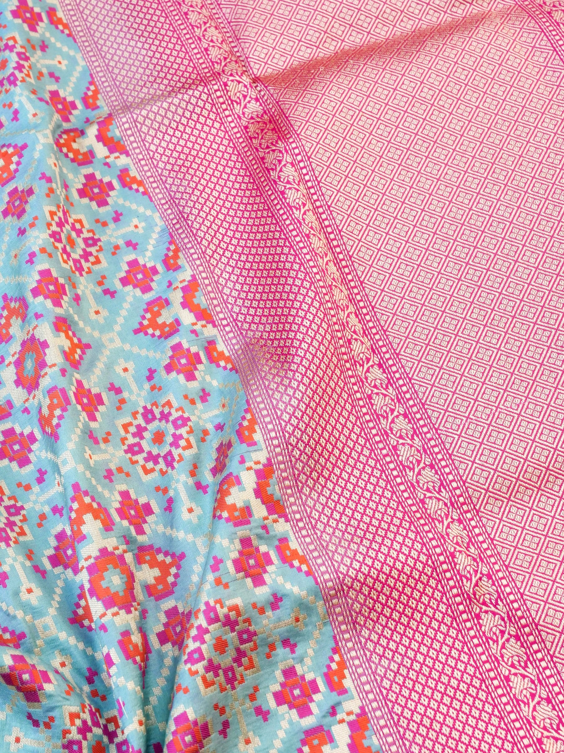 Handloom Banarasi Katan Silk Patola Dupatta - Khinkhwab