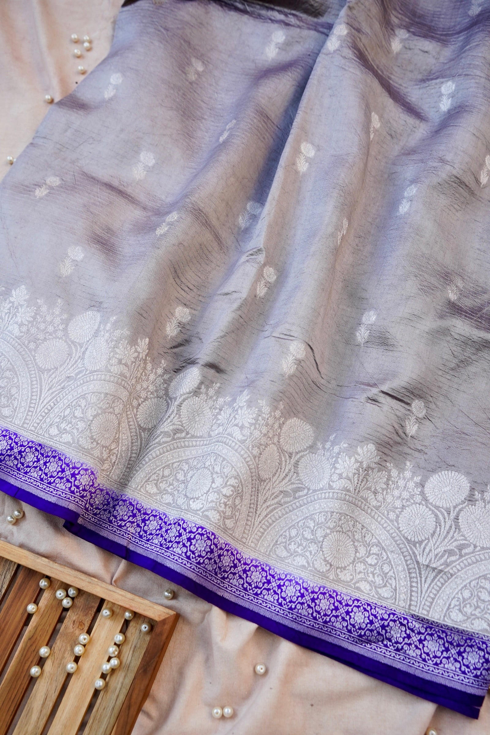 Pure Moonga Silk Handloom Banarasi Saree