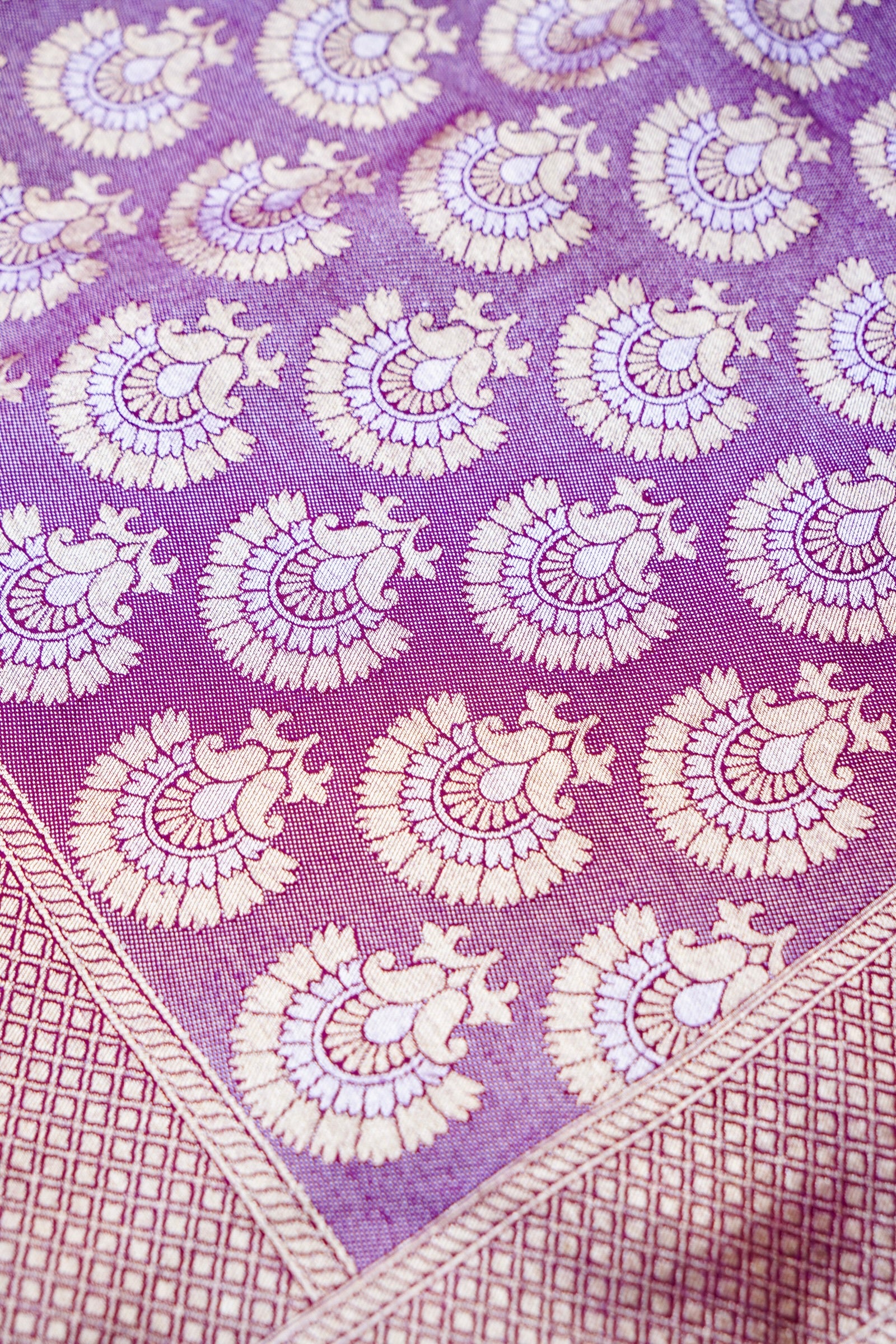 Pure Moonga Silk Handloom Banarasi Saree with Tilfi