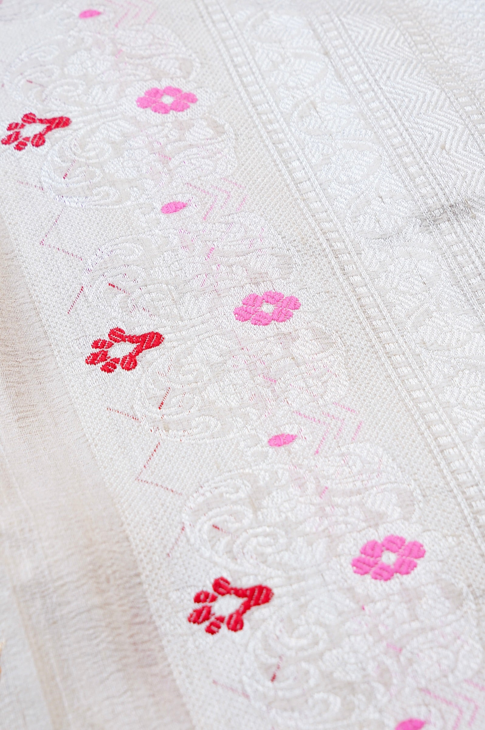 Handwoven Banarasi Tussar Silk Meenakari Saree