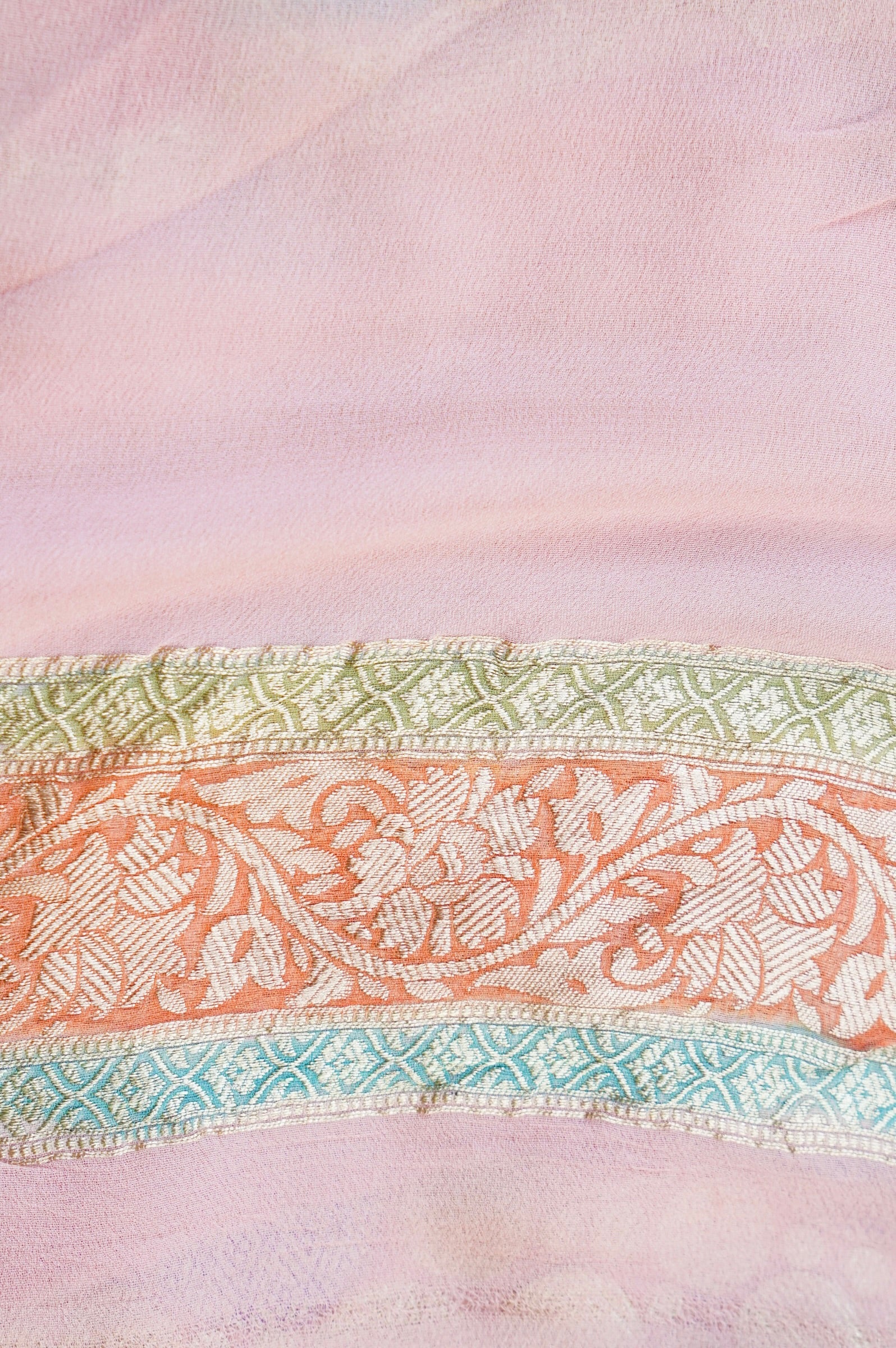 Handloom Pure Georgette Banarasi Saree