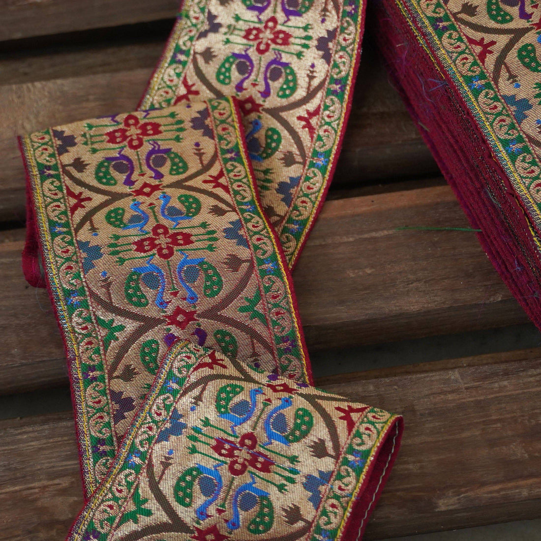 Banarasi Semi Silk Purple Border