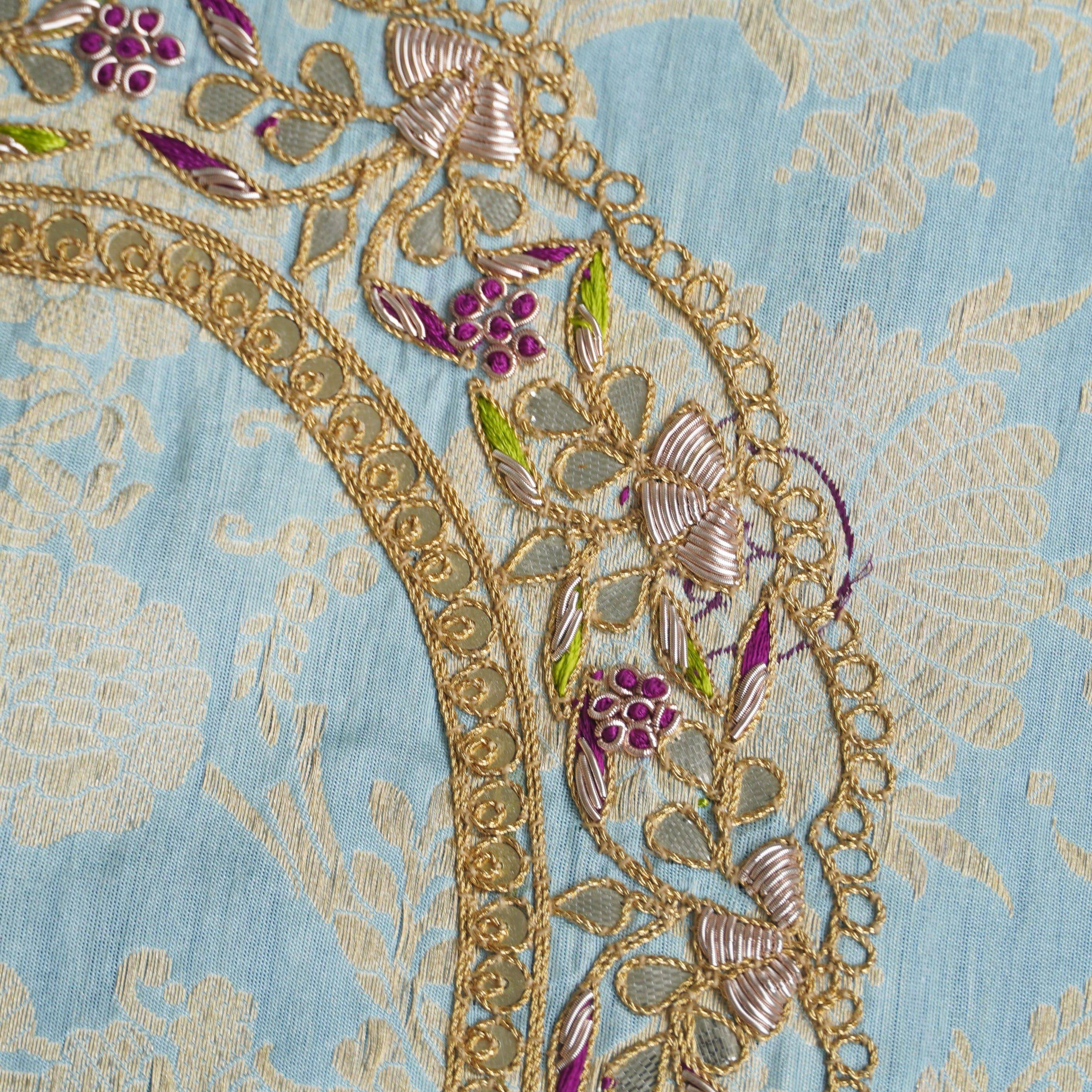 Kimkhab Handloom Banarasi Embroidered Kurta Fabric