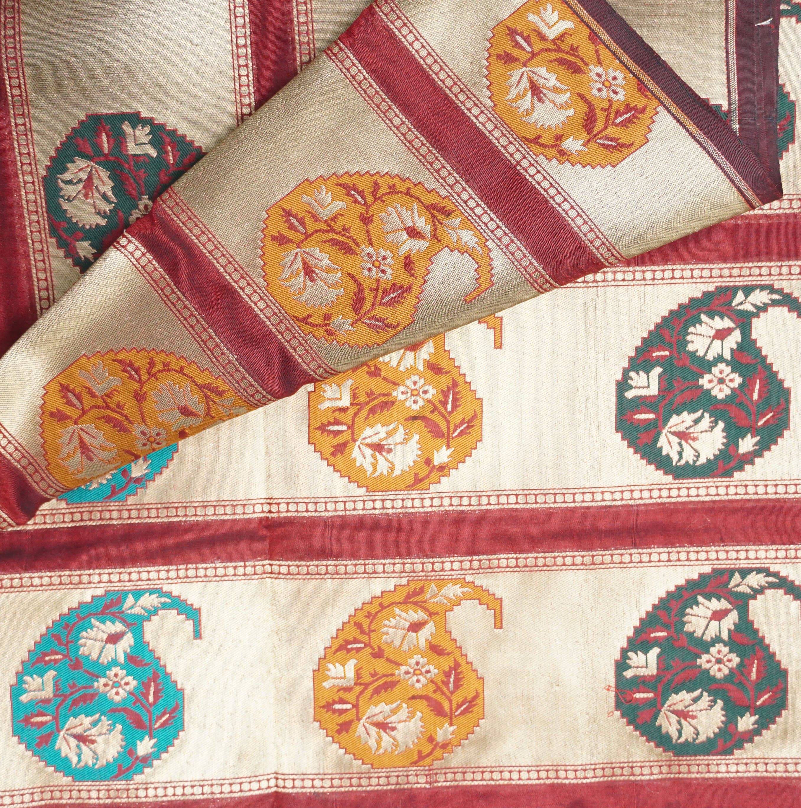 Banarasi Semi Silk Border Fabric