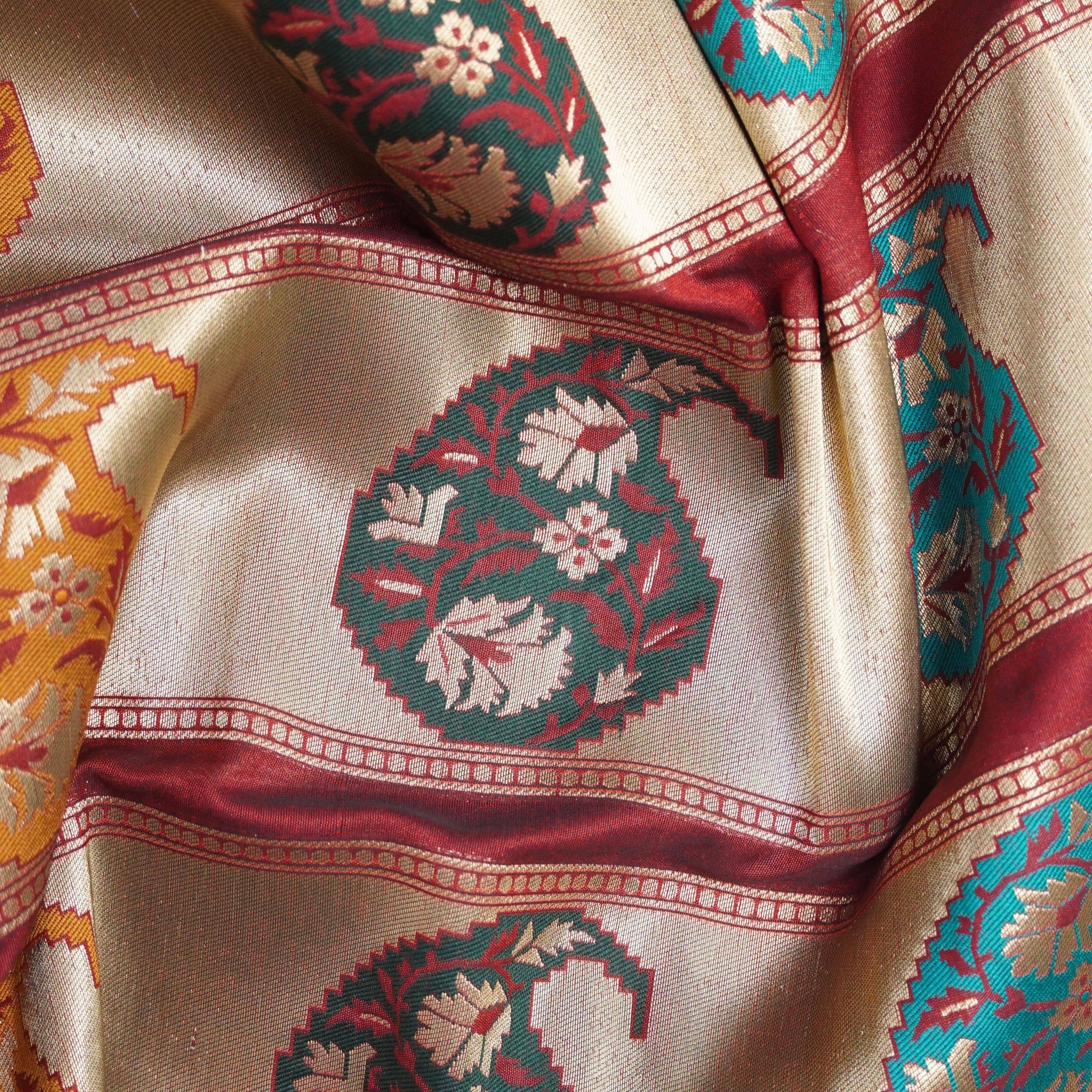 Banarasi Semi Silk Border Fabric