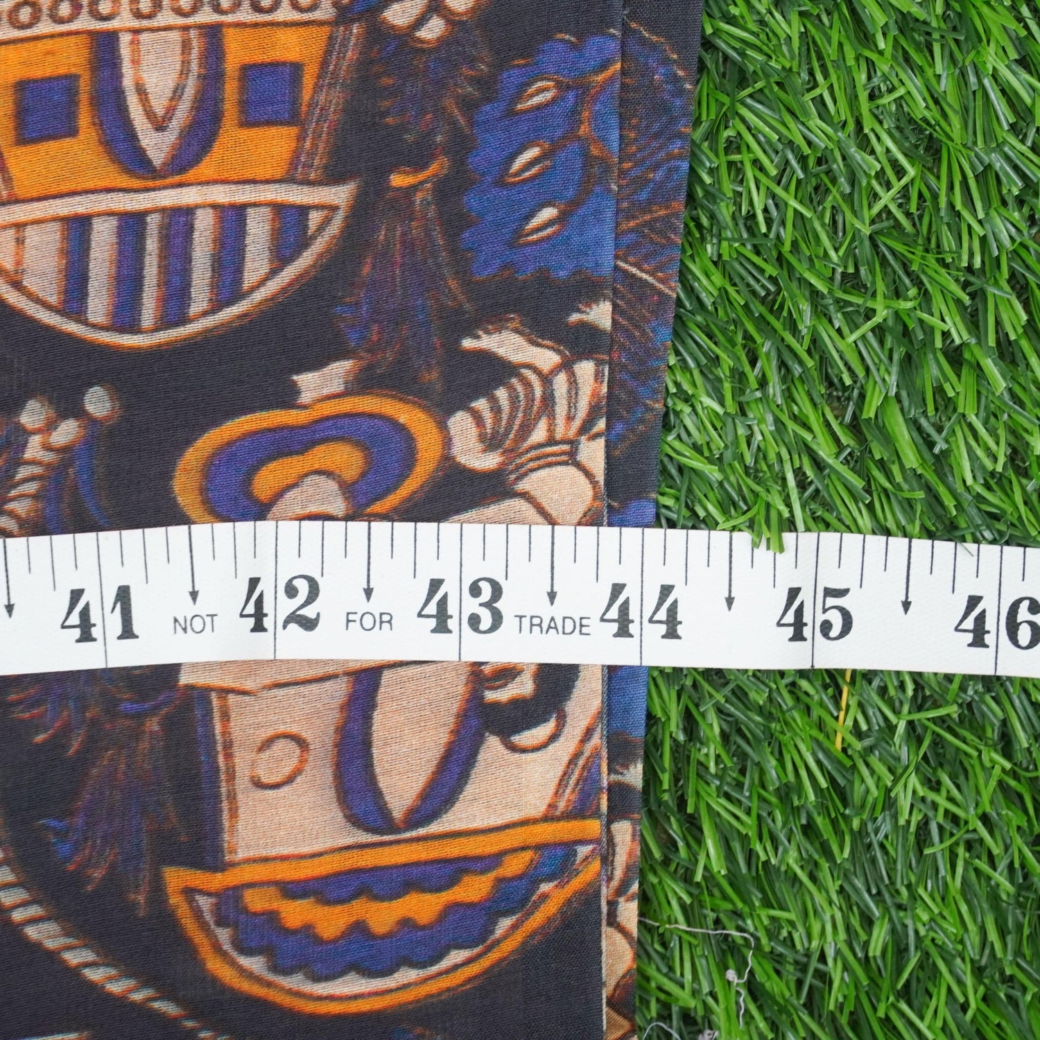 Brown Pure Chanderi Silk Print Fabric