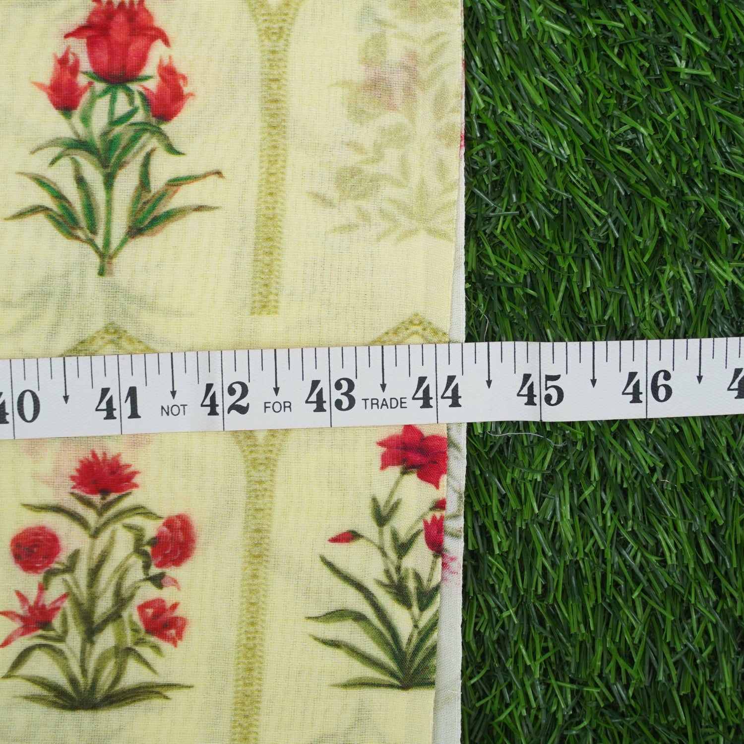 Pure Chanderi Silk Print Fabric