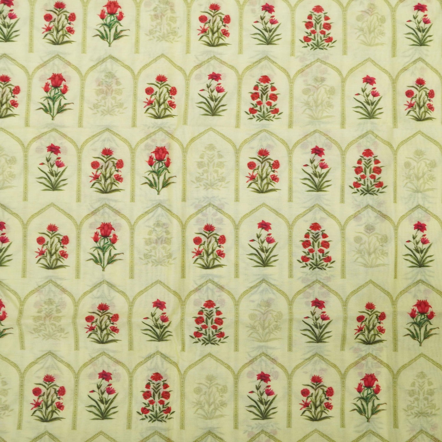 Pure Chanderi Silk Print Fabric