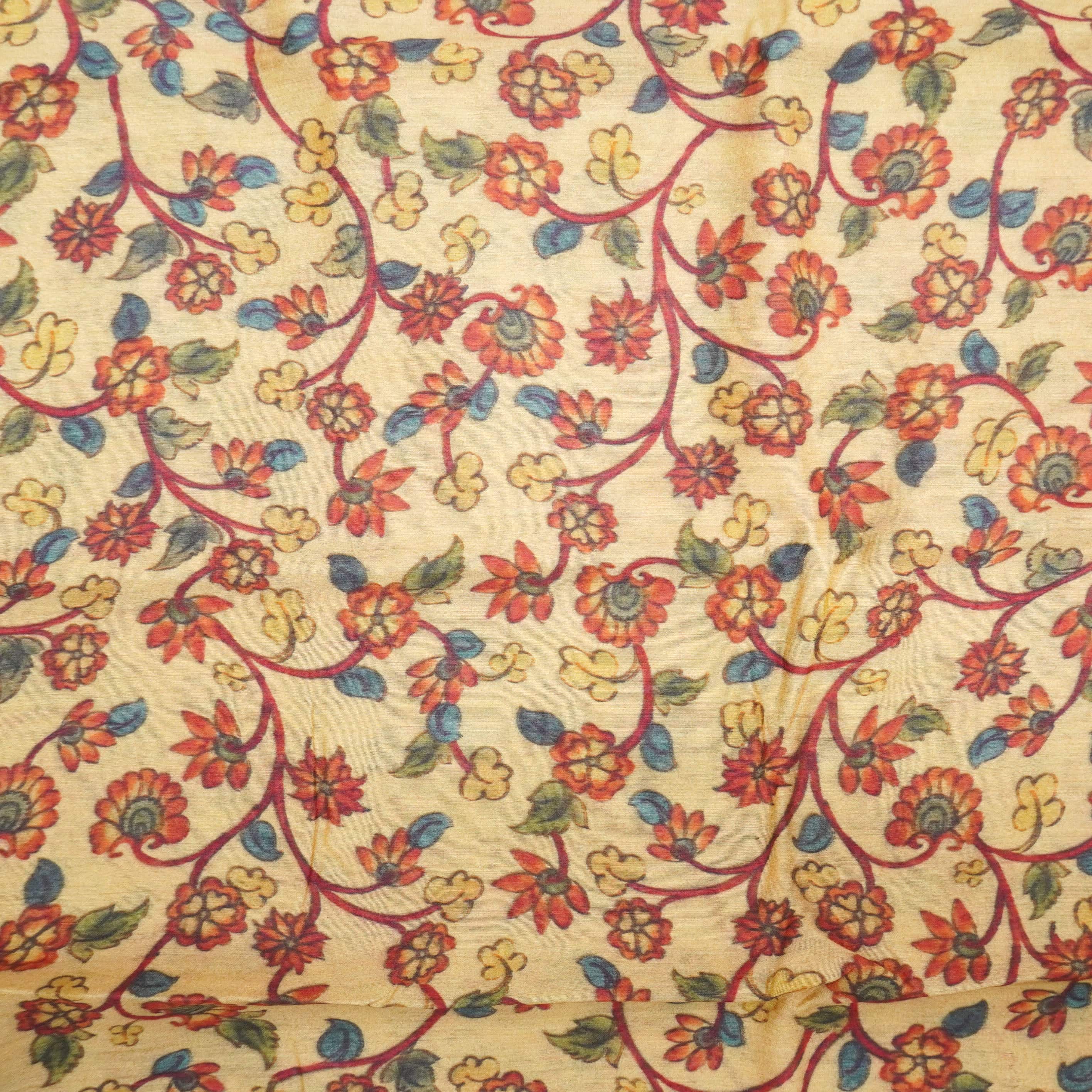 Pure Moonga Silk Print Fabric