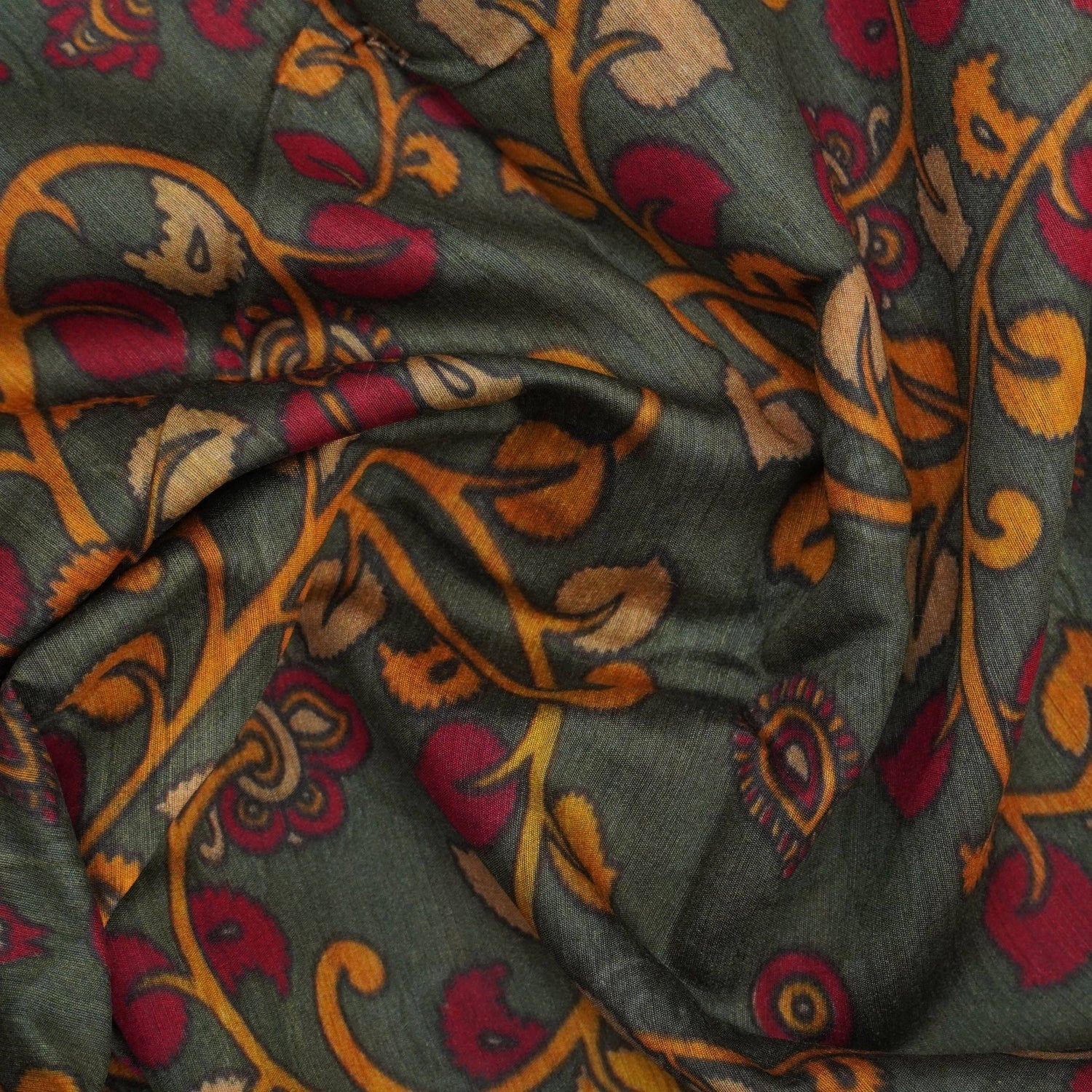 Pure Moonga Silk Print Fabric