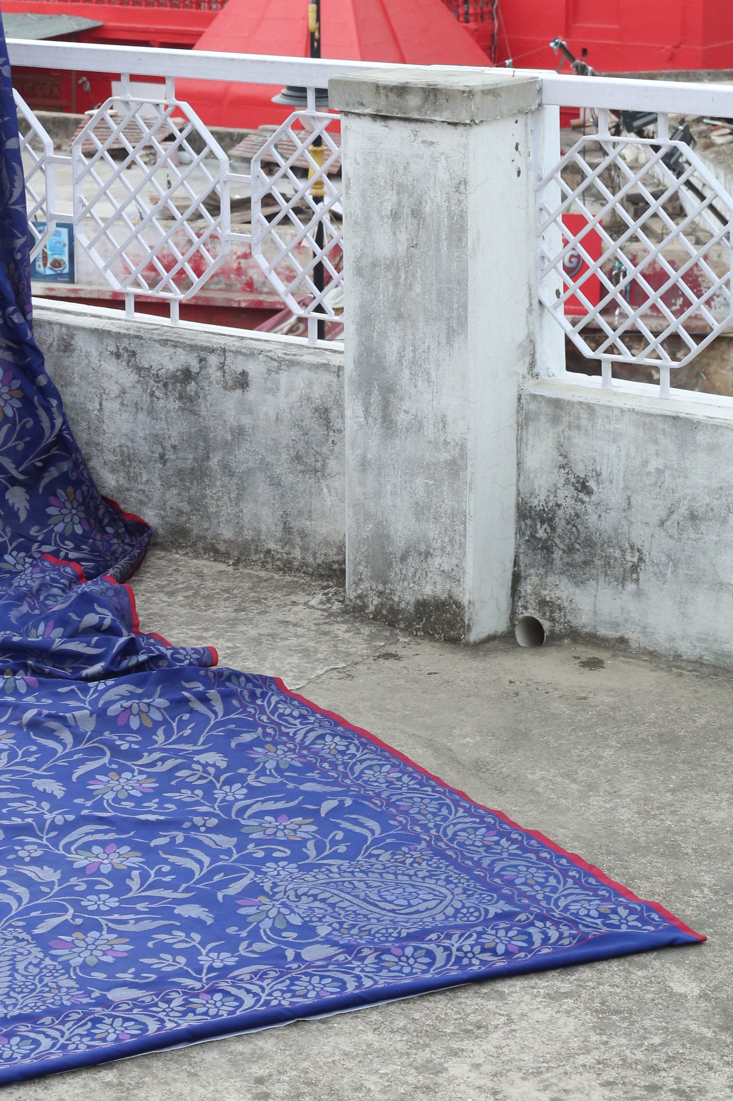 Handloom Banarasi Real Silver Zari Cotton Saree