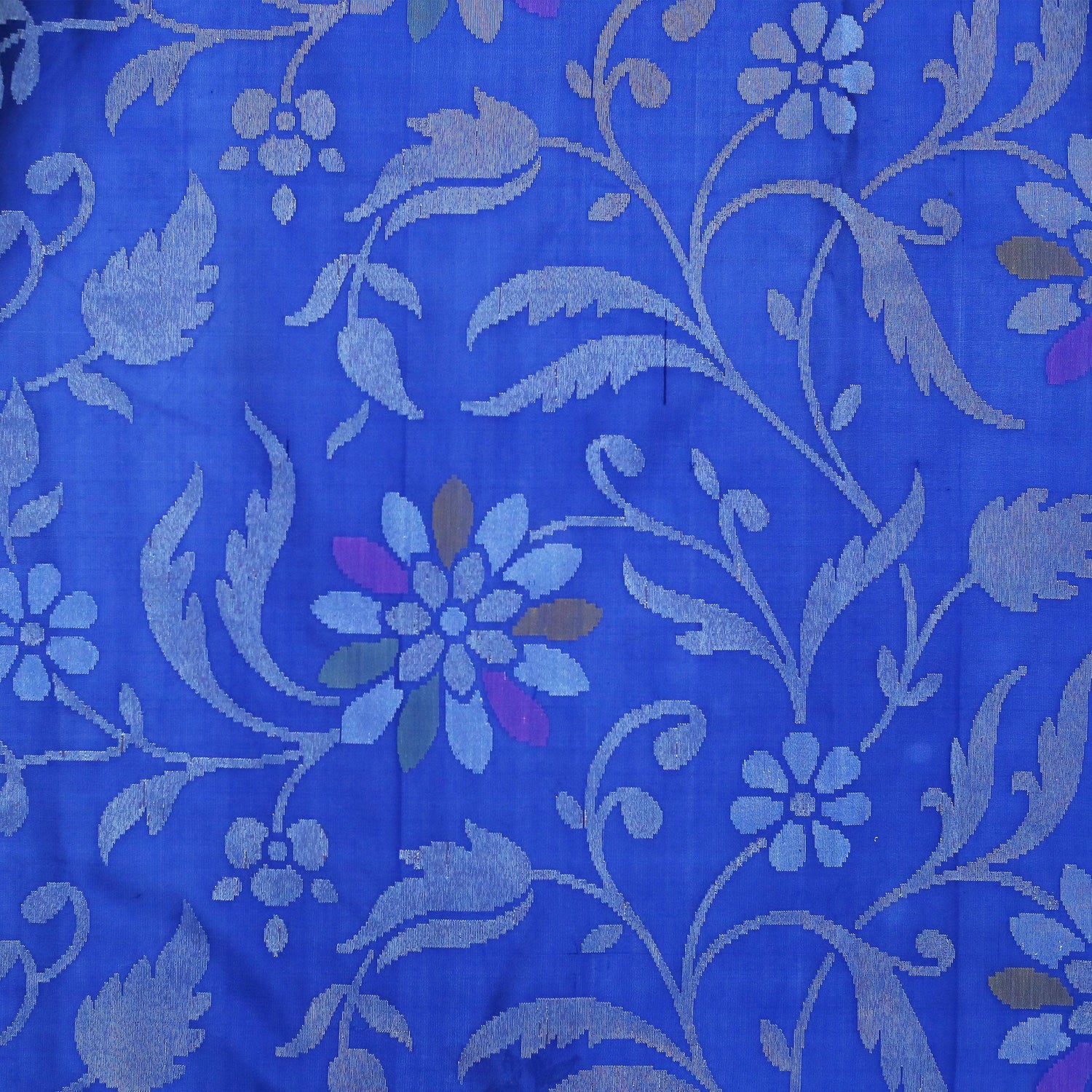 Handloom Banarasi Real Silver Zari Cotton Saree