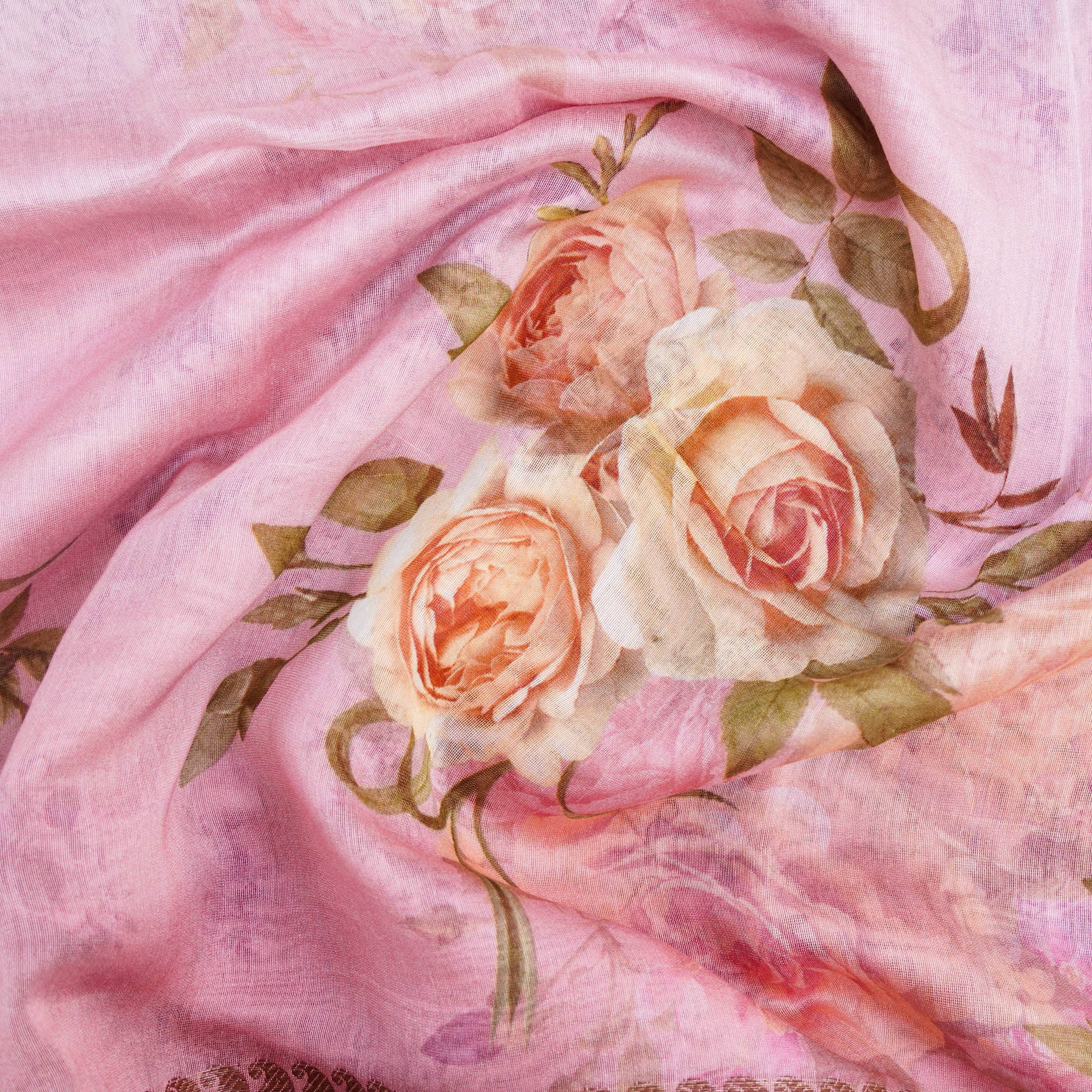 Cotton Floral Print Saree