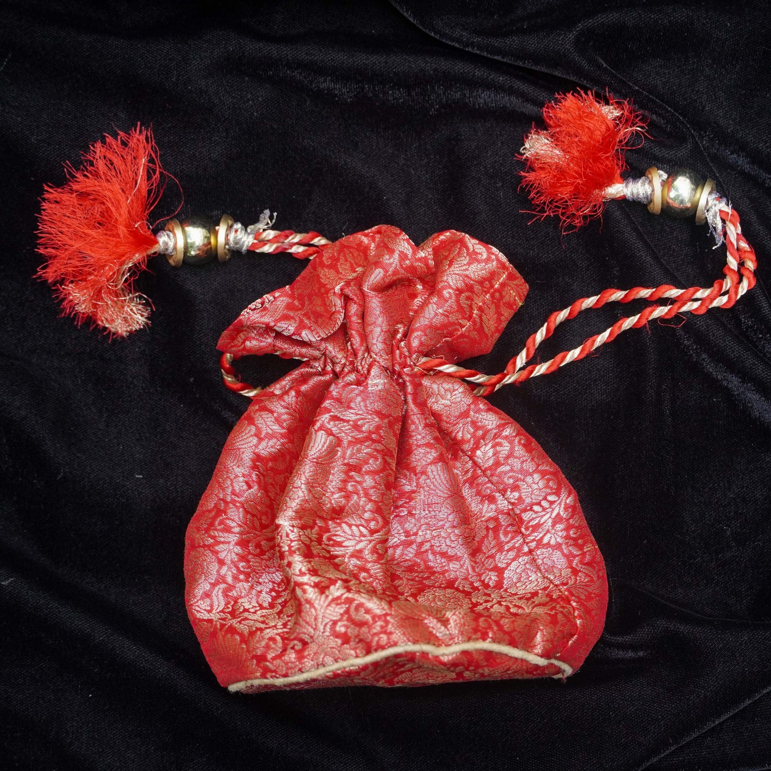 Pure Banarasi Katan Silk Potlis