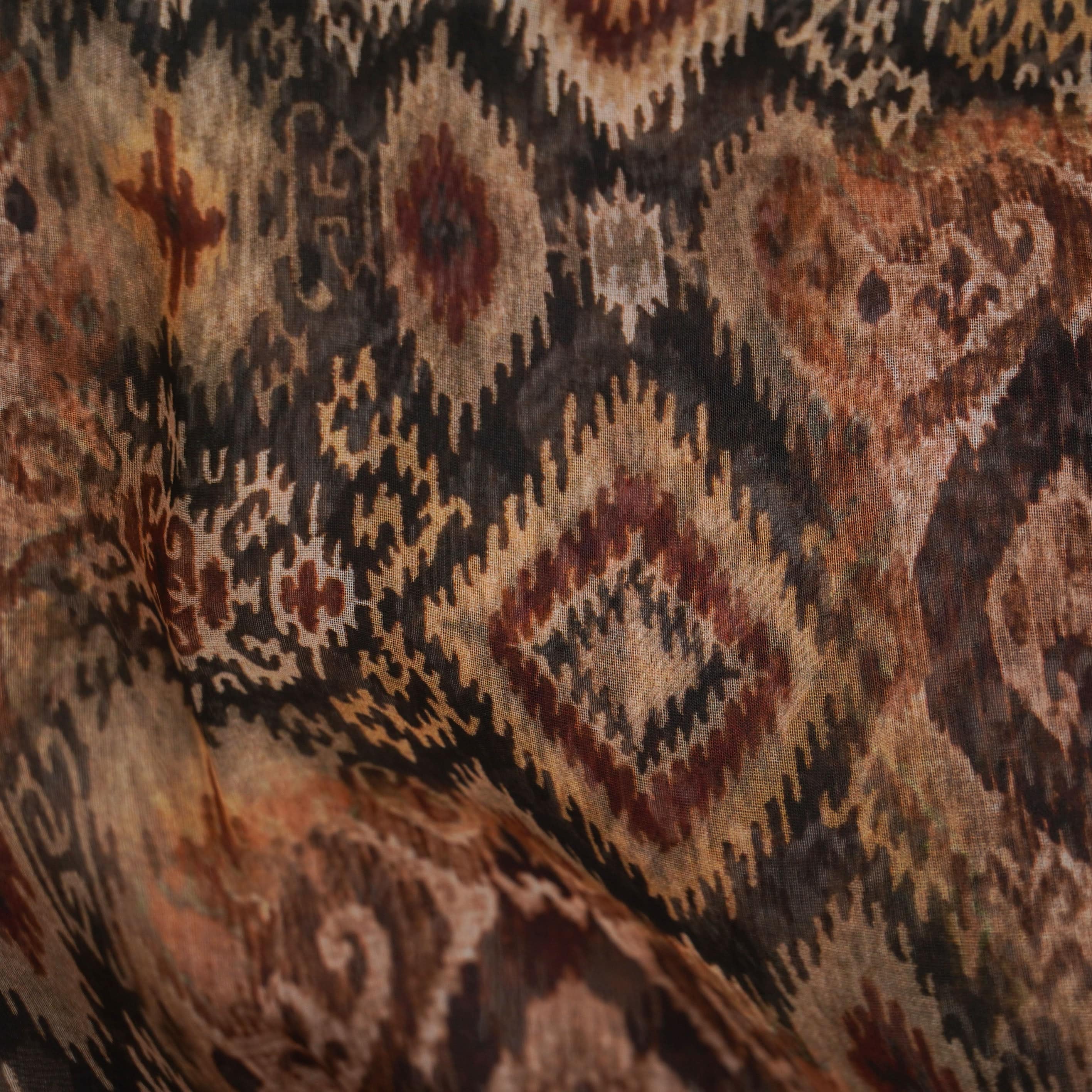 Organza Silk Print Saree