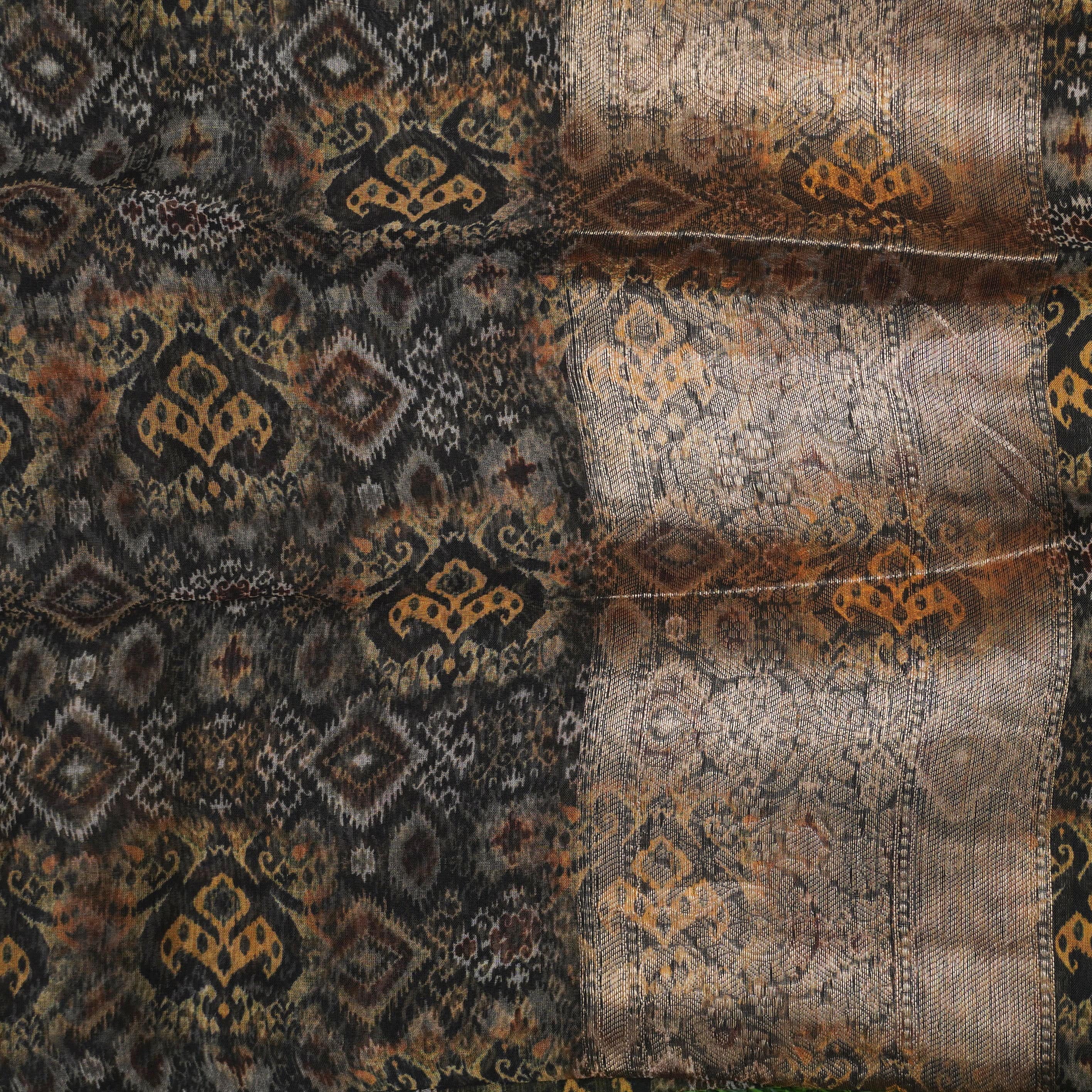 Organza Silk Print Saree