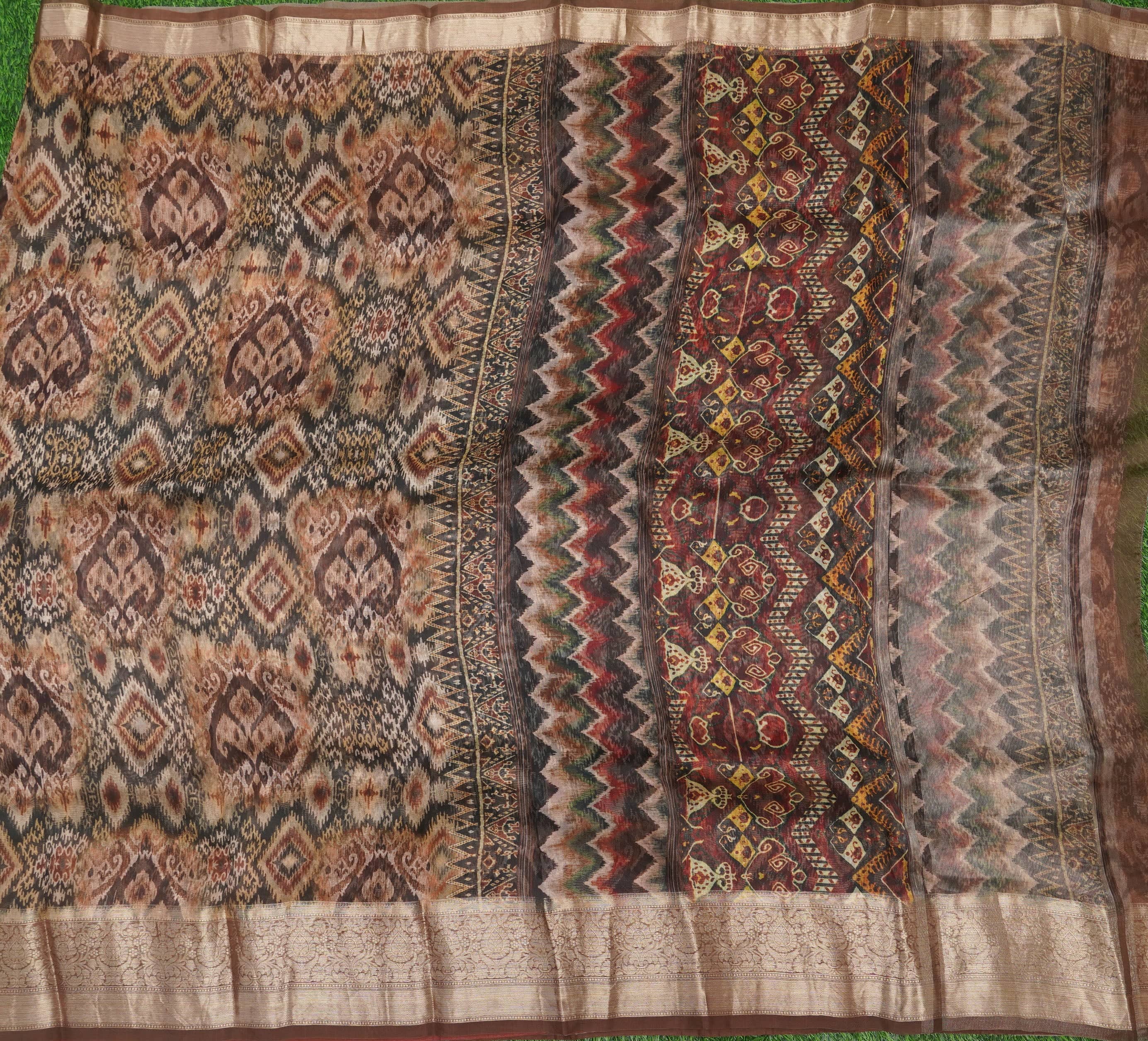 Organza Silk Print Saree