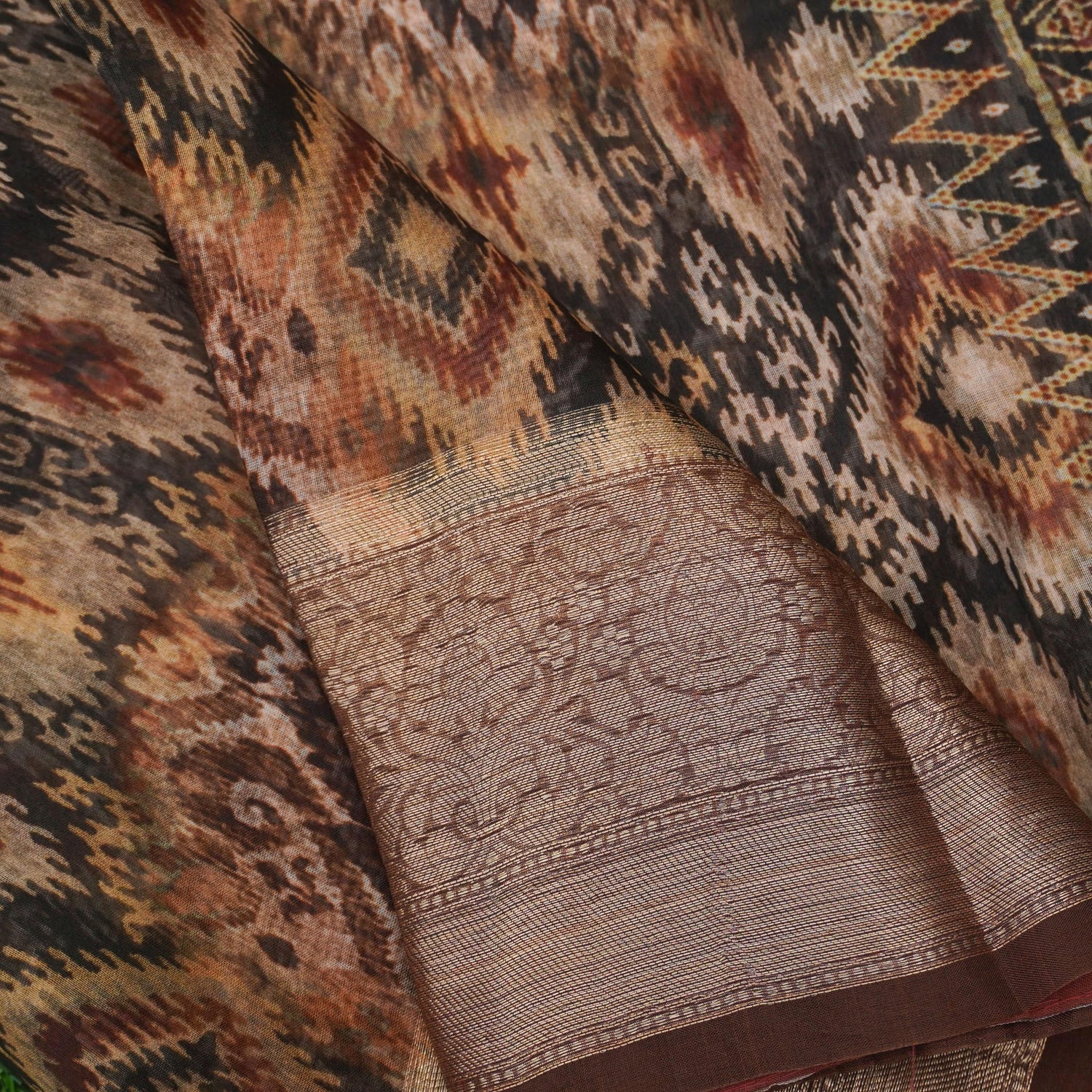 Organza Silk Print Saree