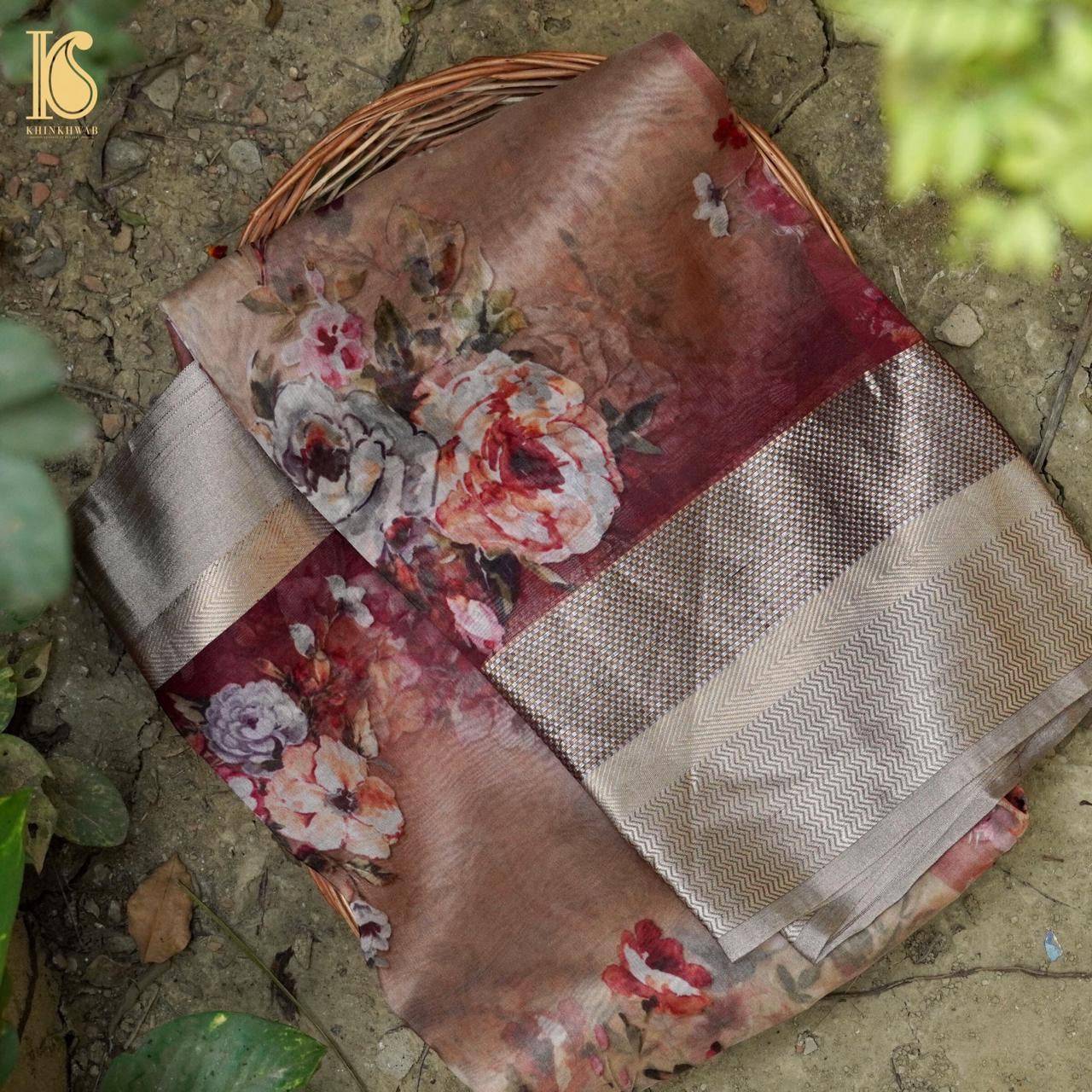 Organza Silk Print Saree