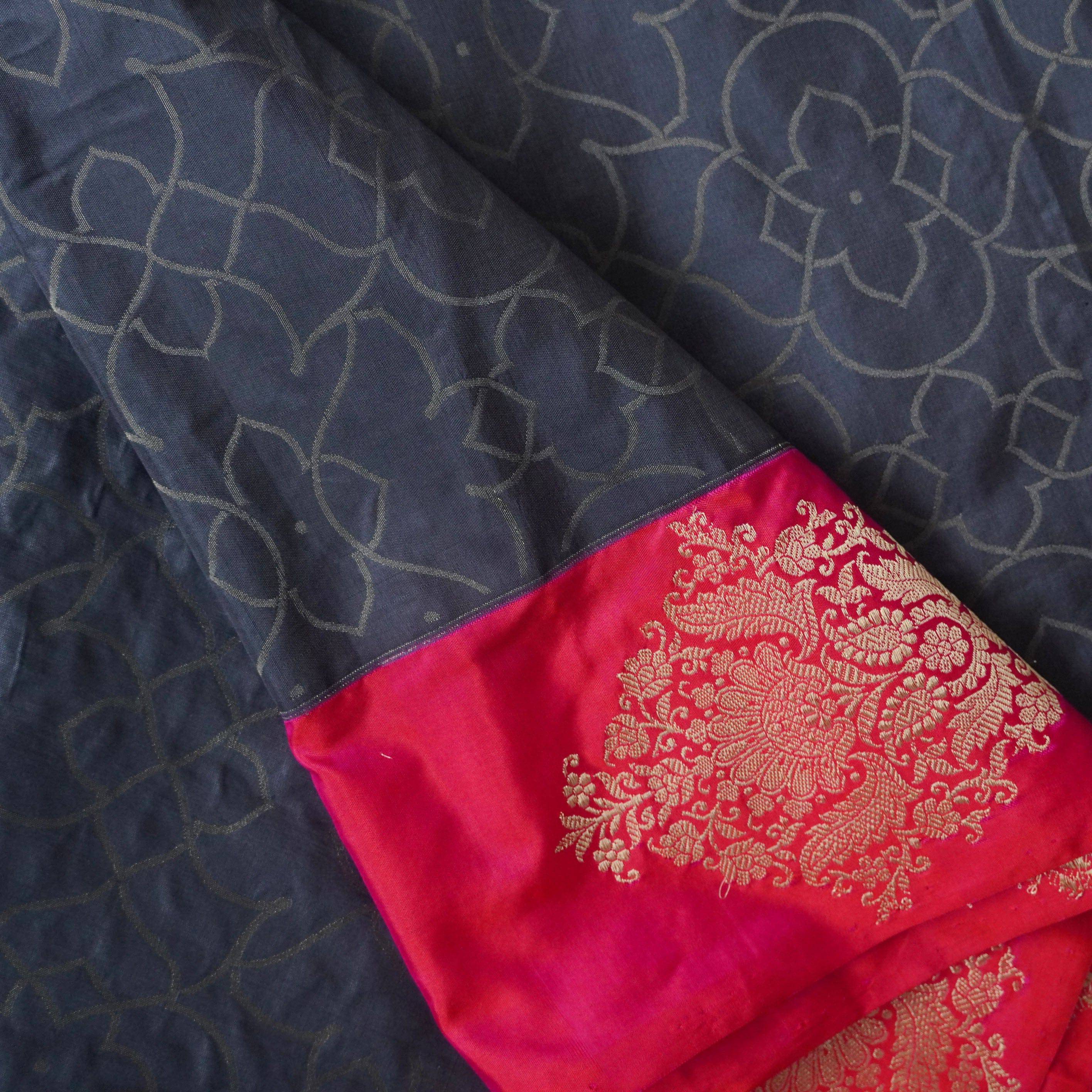 Handloom Banarasi Silk Tanchoi Saree
