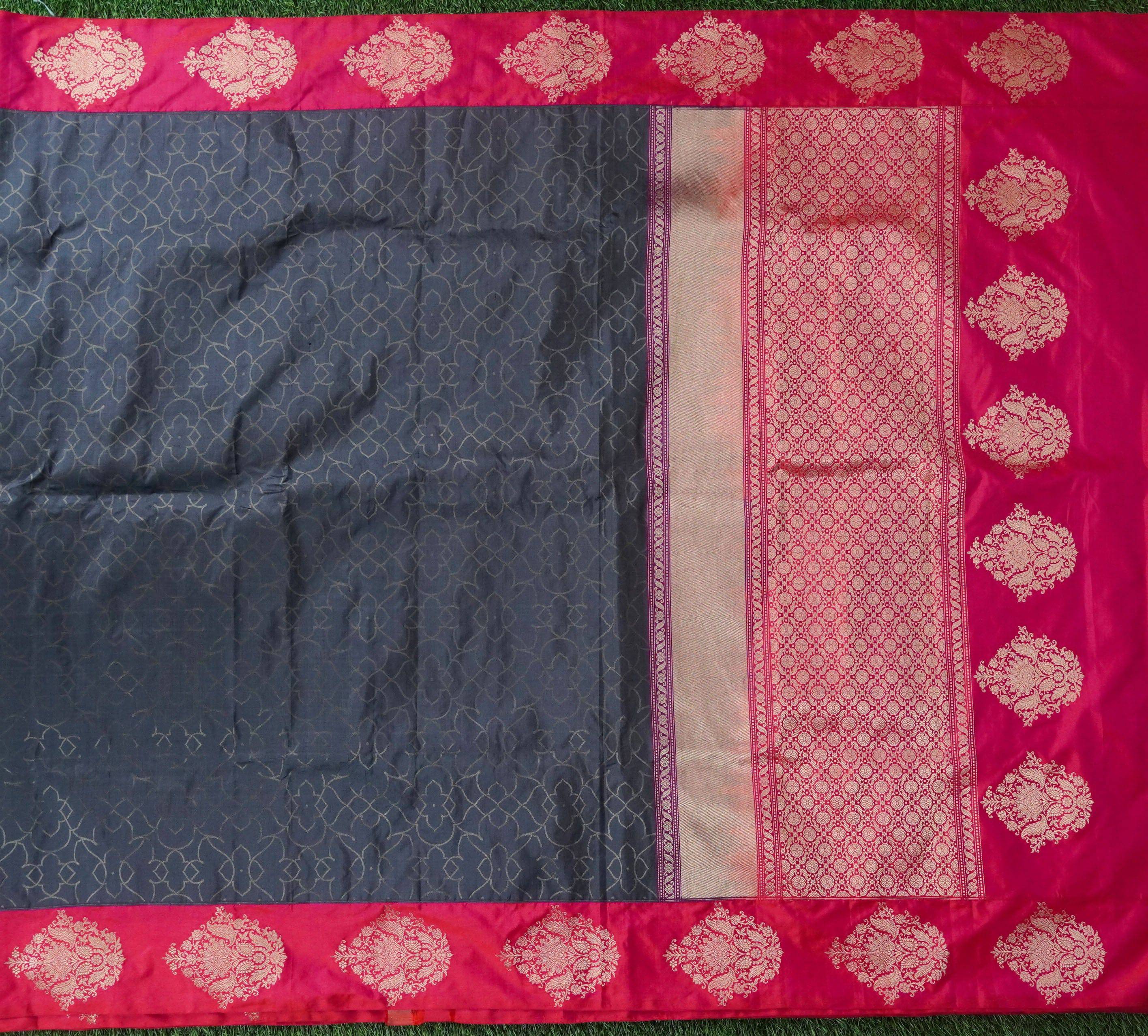 Handloom Banarasi Silk Tanchoi Saree