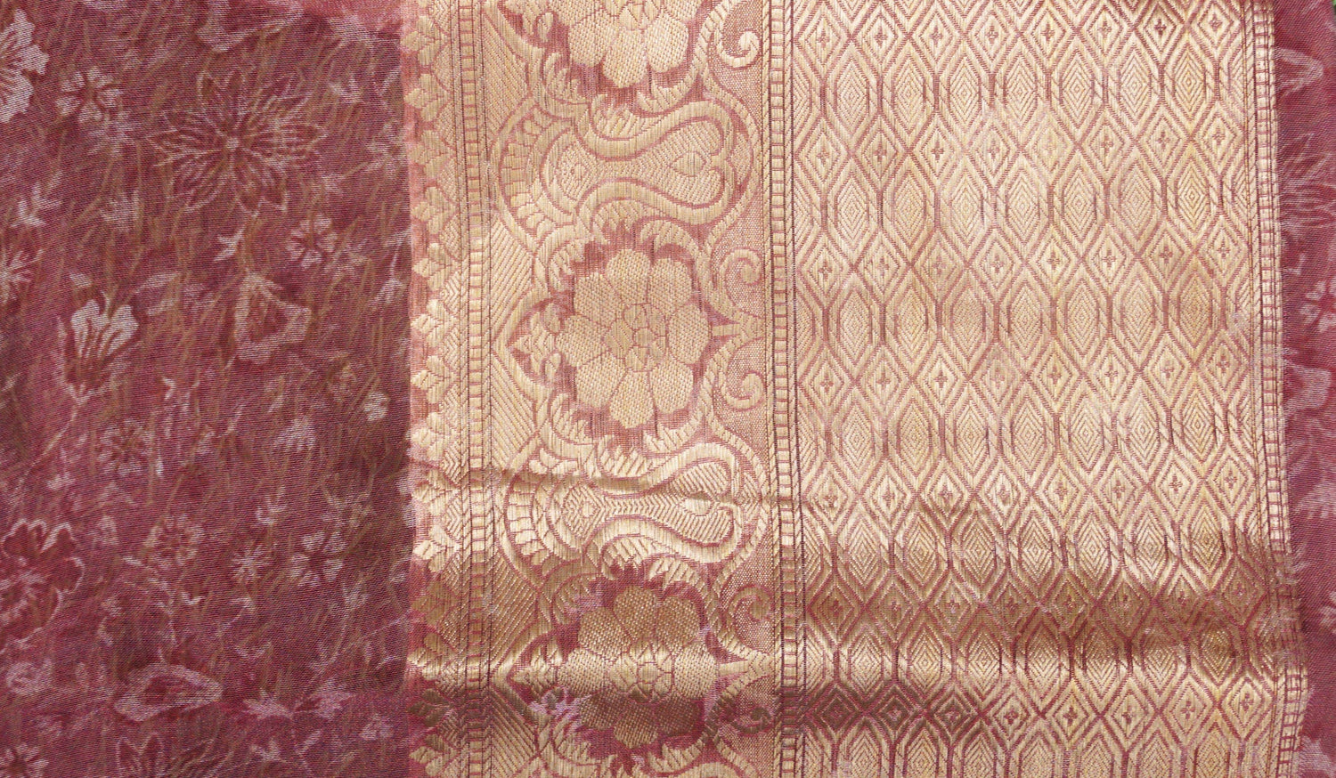Organza Silk Print Saree