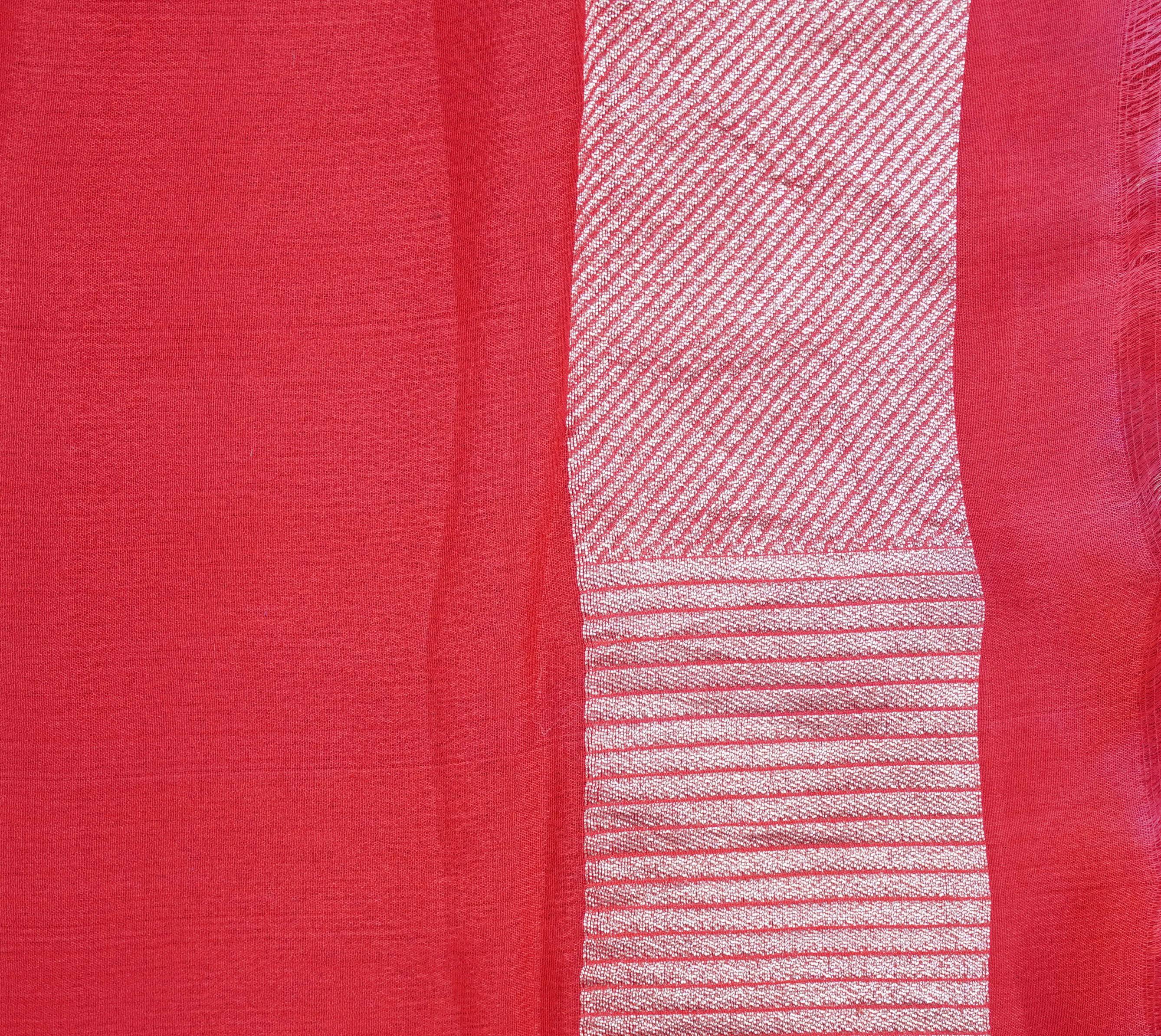 Georgette Handloom Stripes Banarasi Rangkat Saree