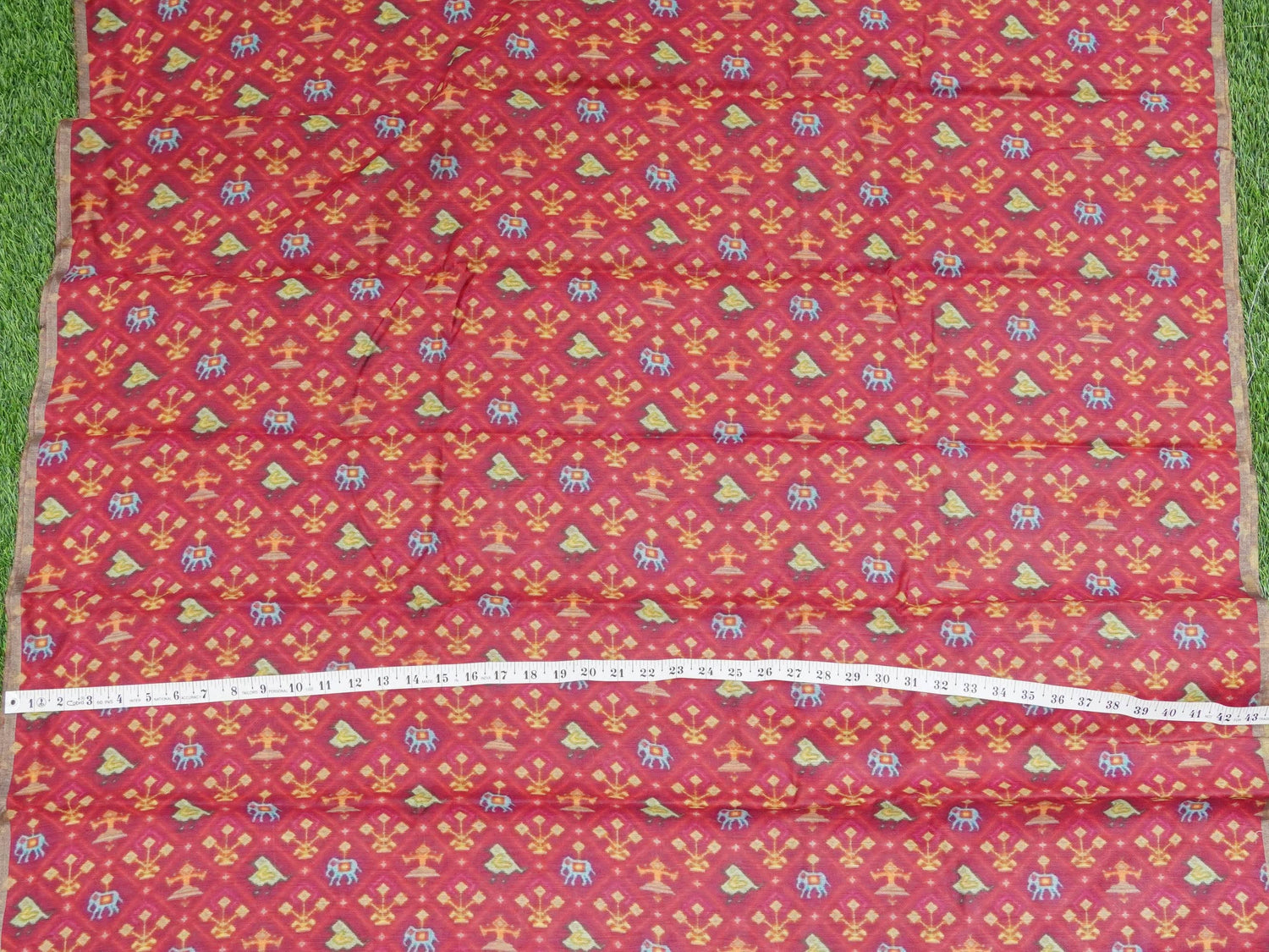 Pure Moonga Silk Print Fabric