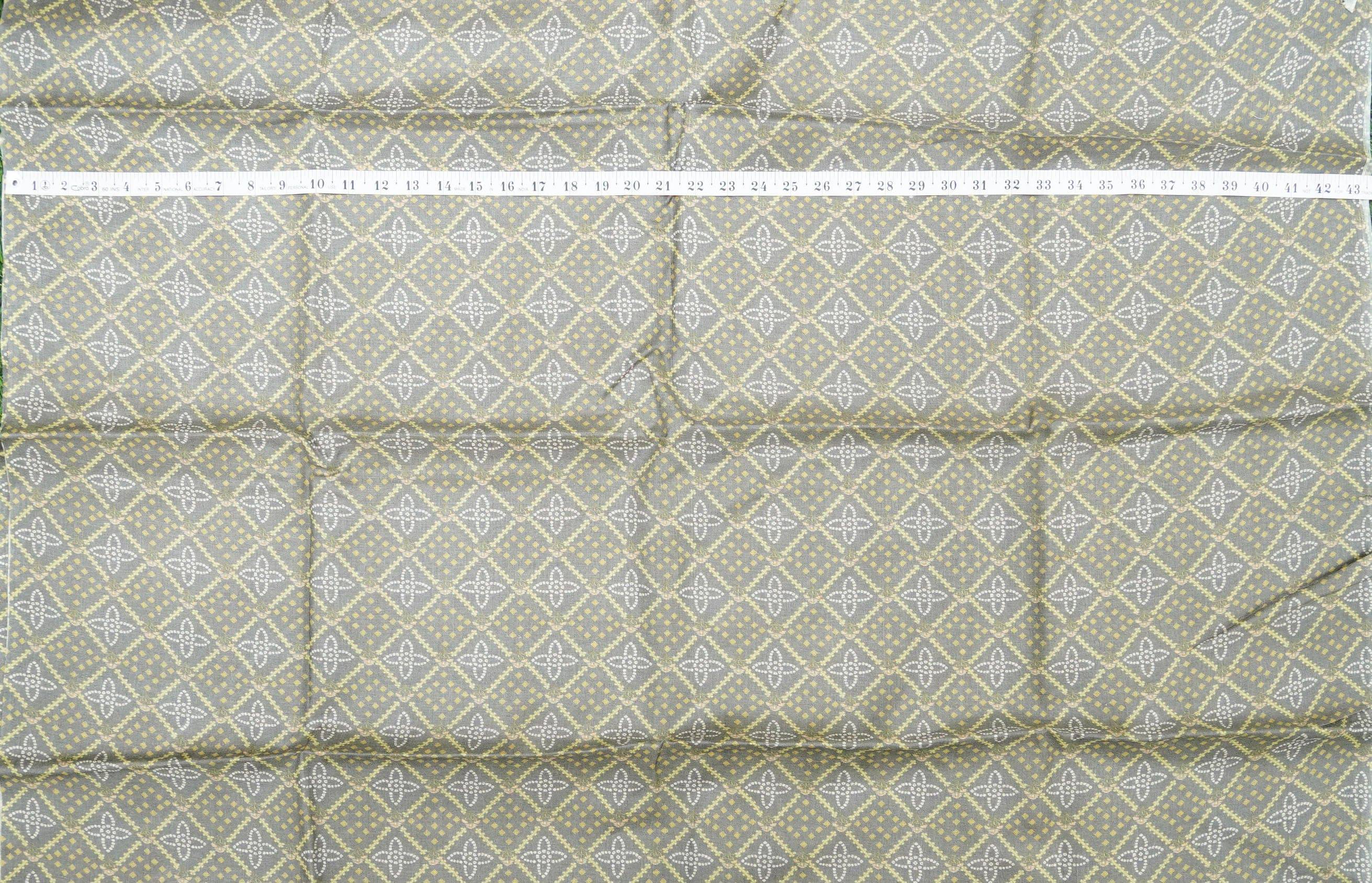 Pure Tussar Georgette Silk Print Fabric