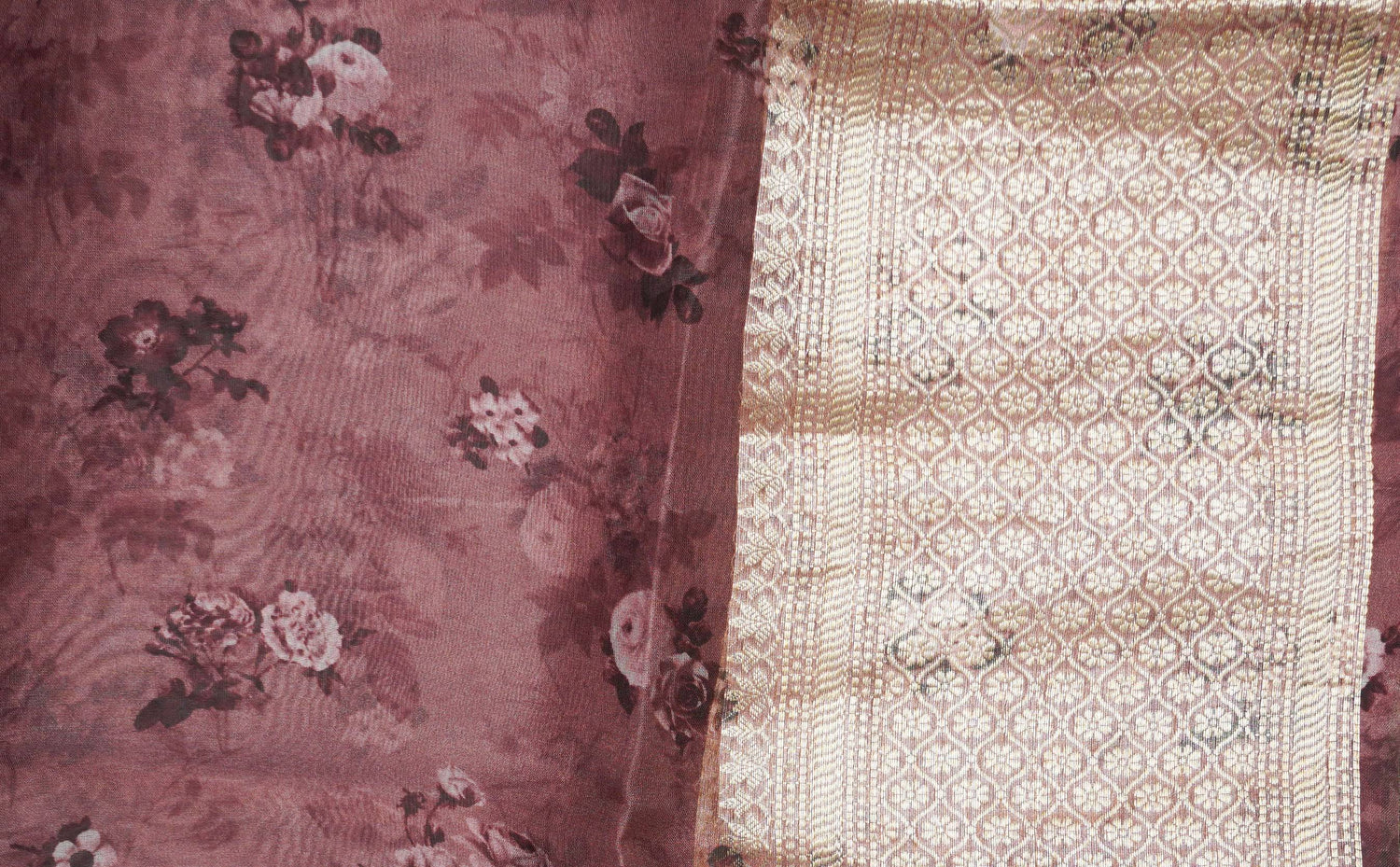 Organza Silk Print Saree