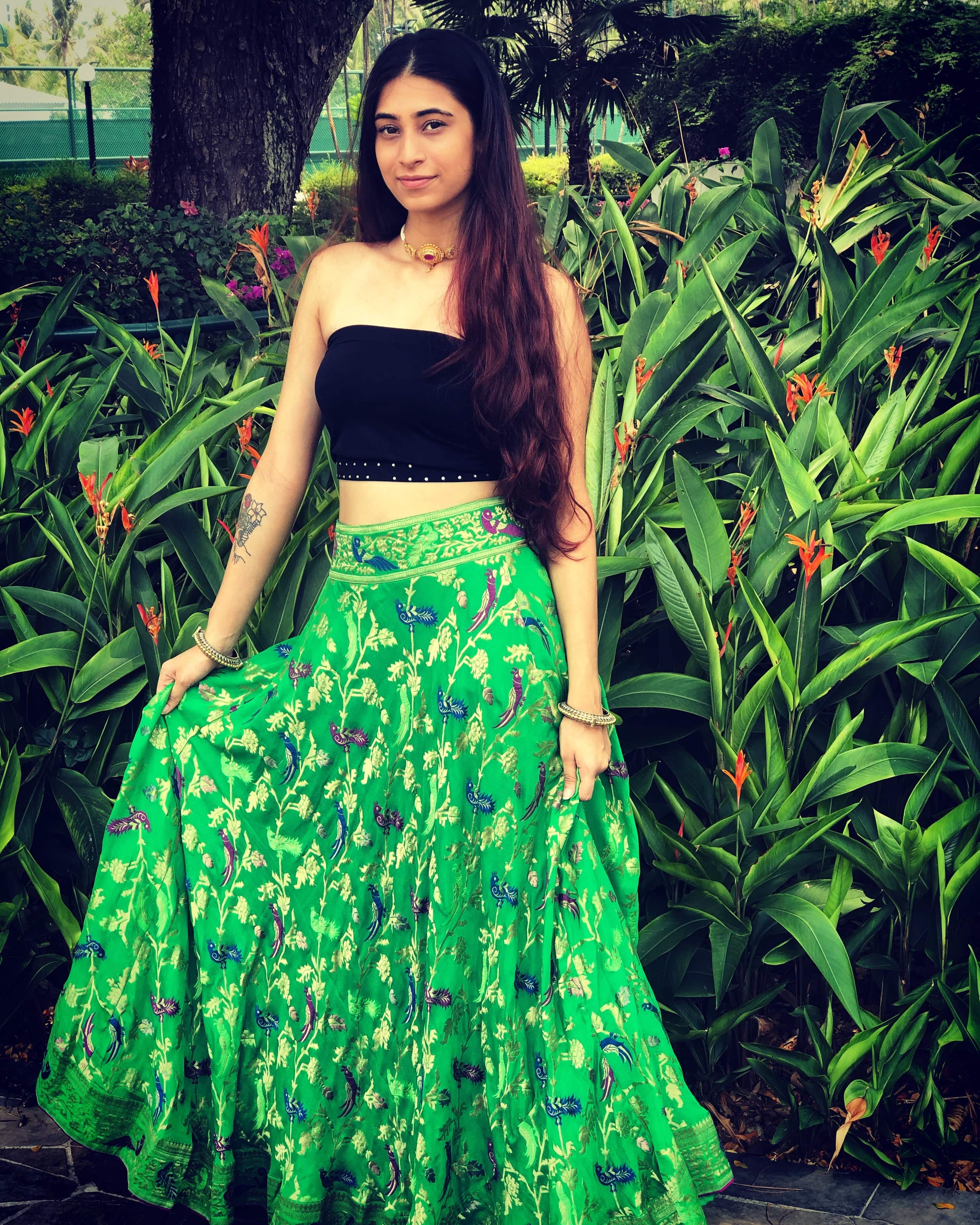 Banarasi Georgette Stitched Lehenga