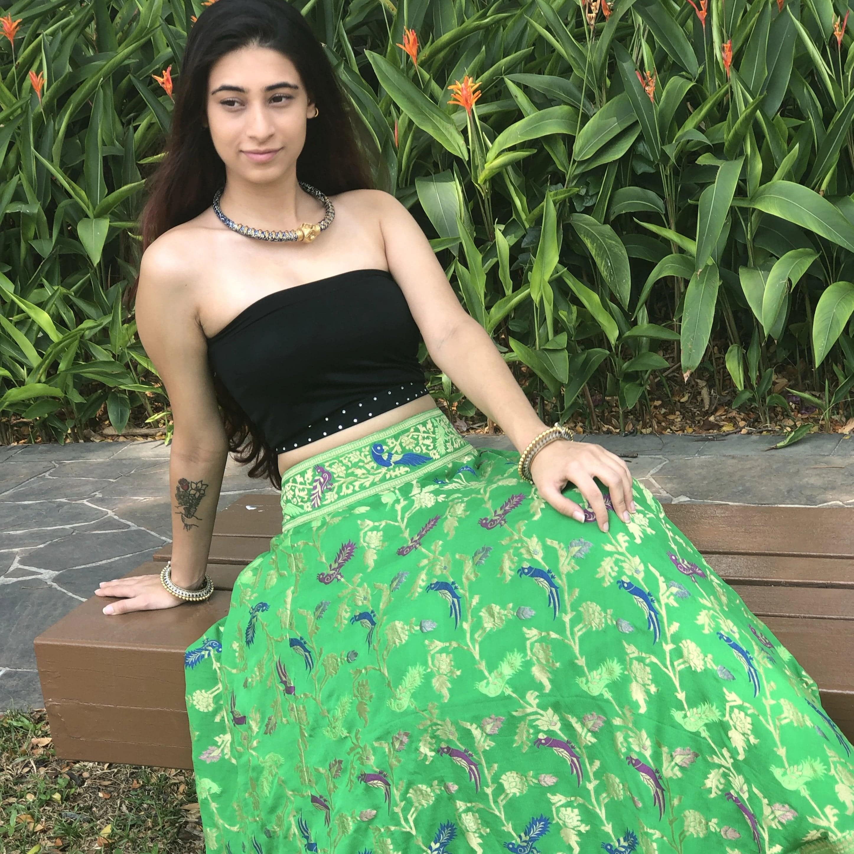 Banarasi Georgette Stitched Lehenga