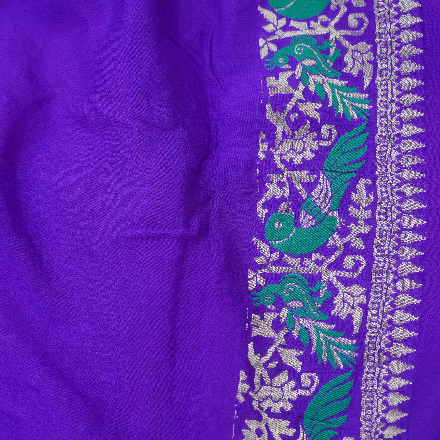 Georgette Banarasi Birds of Paradise Saree