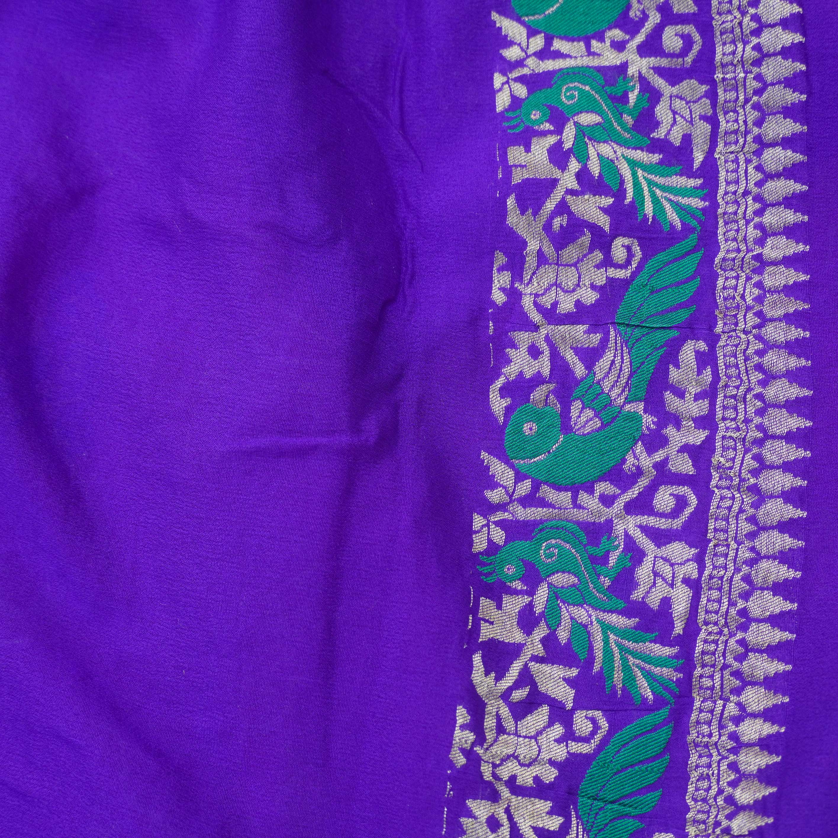 Georgette Banarasi Birds of Paradise Saree
