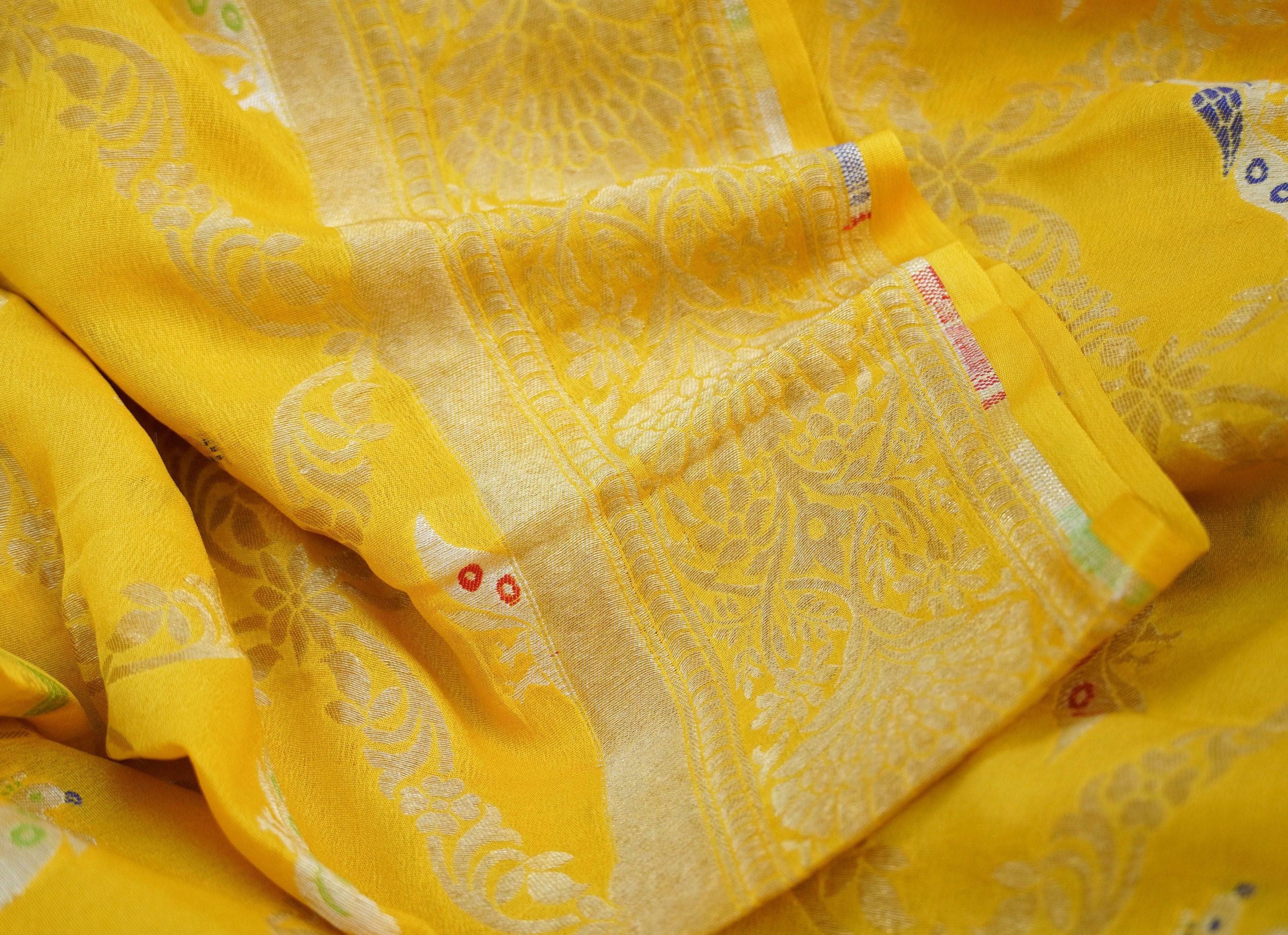 Handloom Banarasi Georgette Dupatta