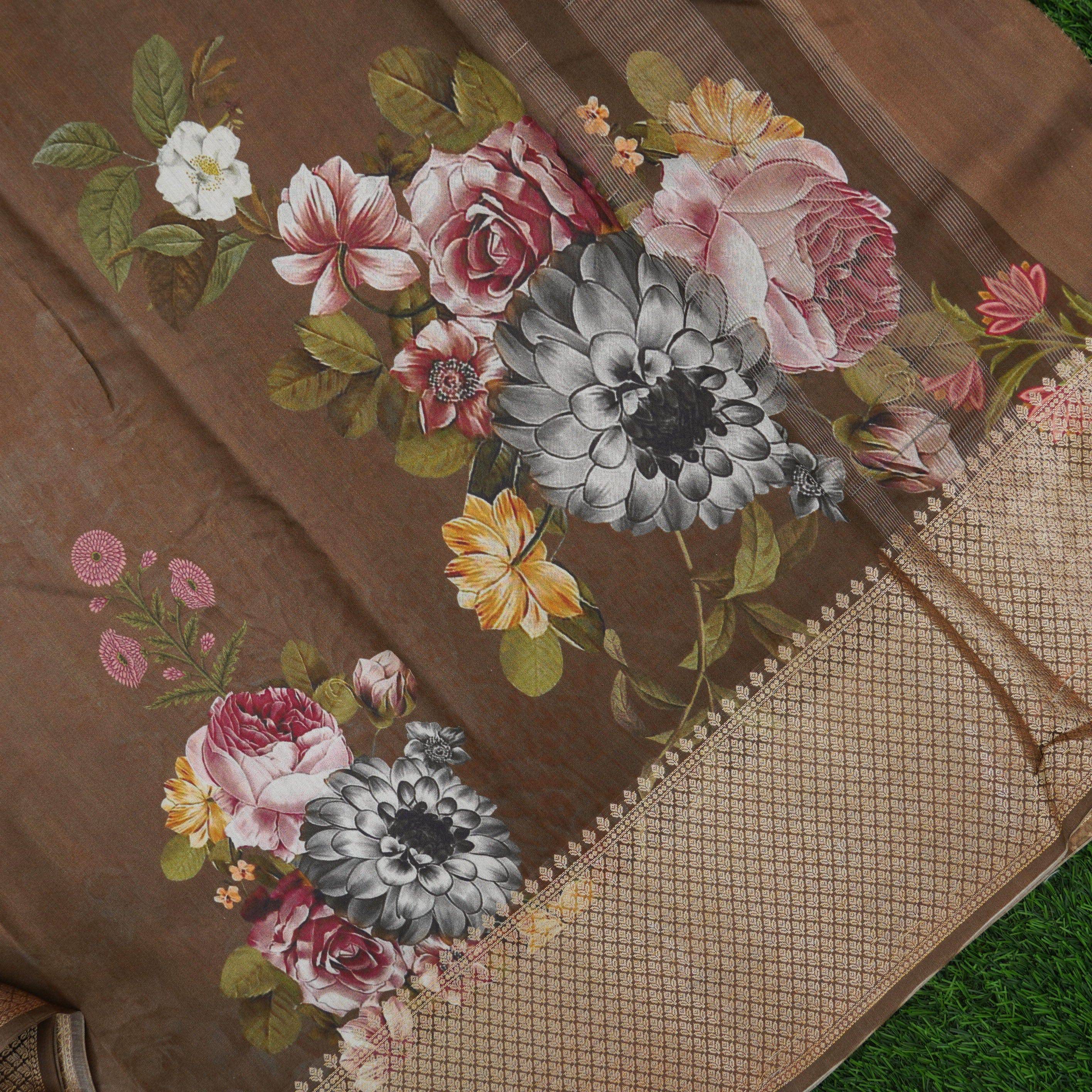 Chiniya Silk Print Saree
