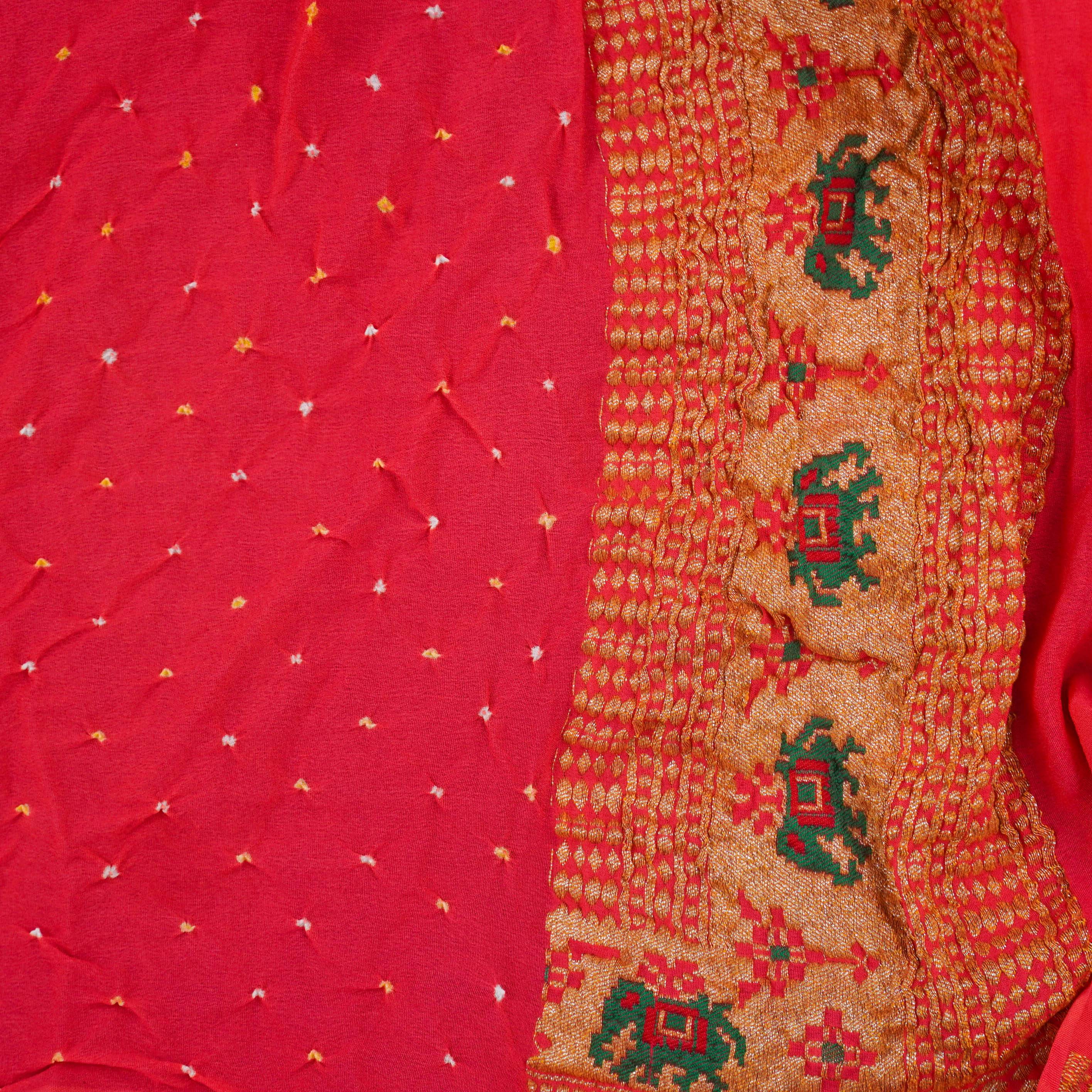 Banarasi Georgette Bandhani Saree