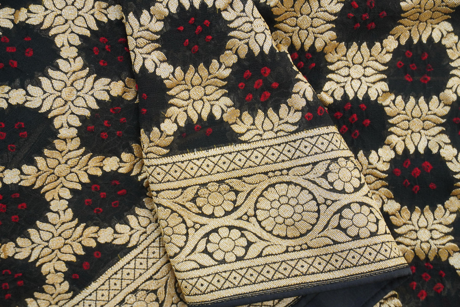 Banarasi Georgette Bandhani Saree