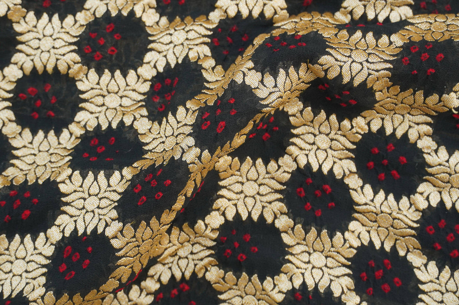 Banarasi Georgette Bandhani Saree