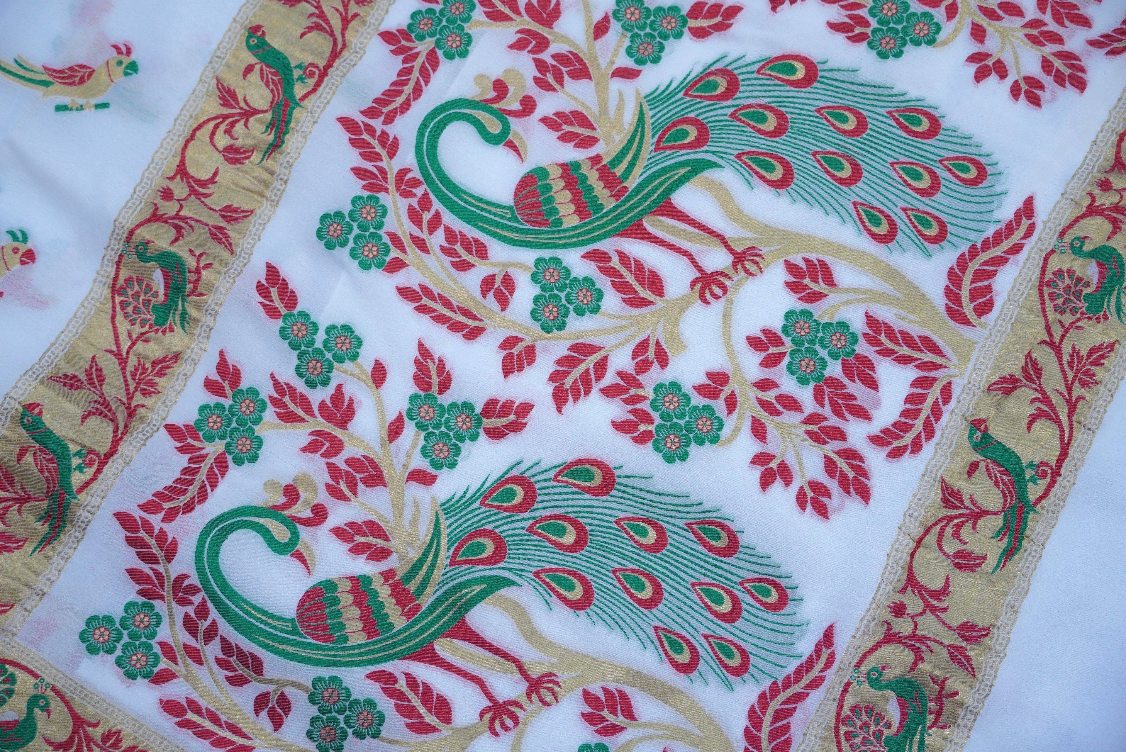 Banarasi Georgette Meenakari Saree