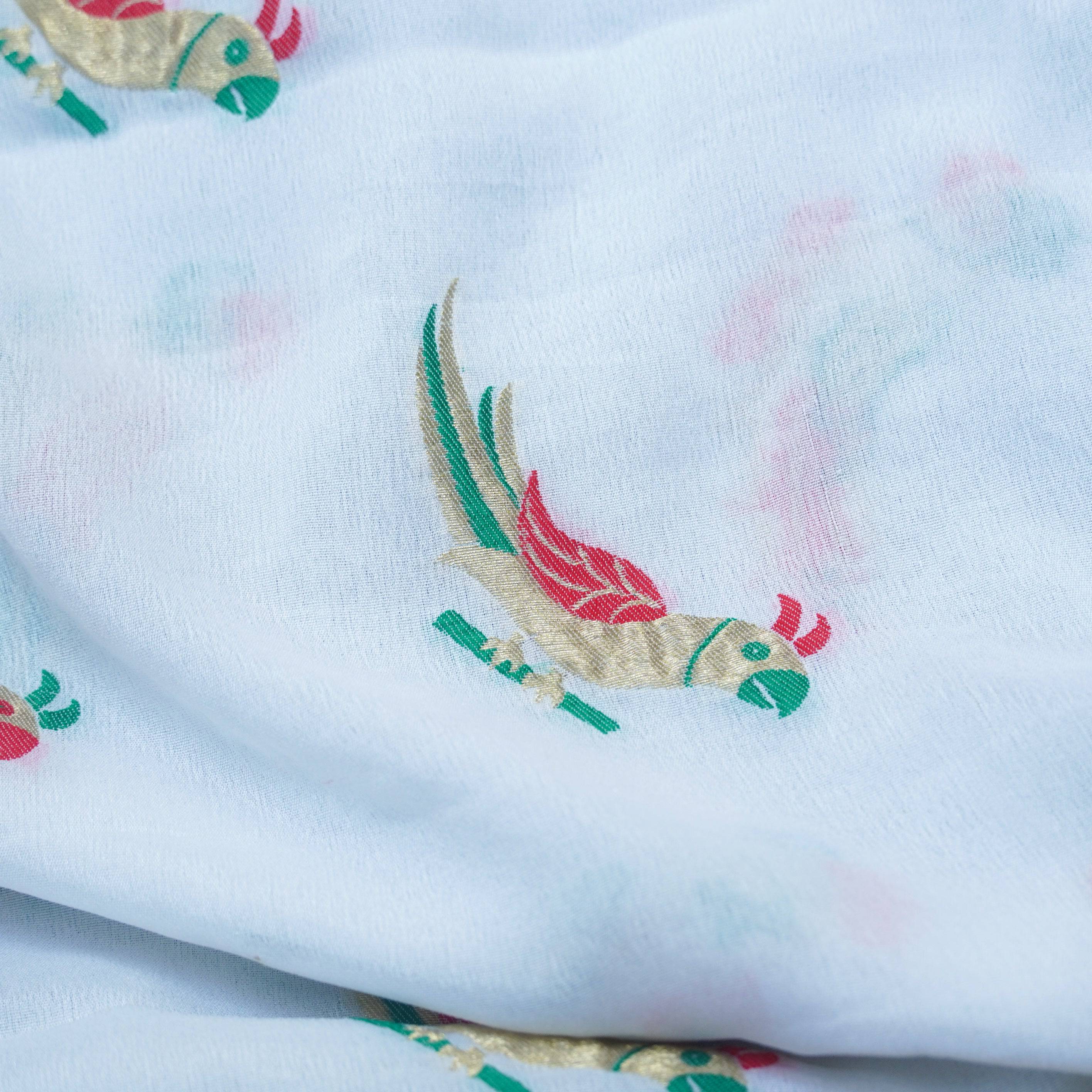 Banarasi Georgette Meenakari Birds Dupatta