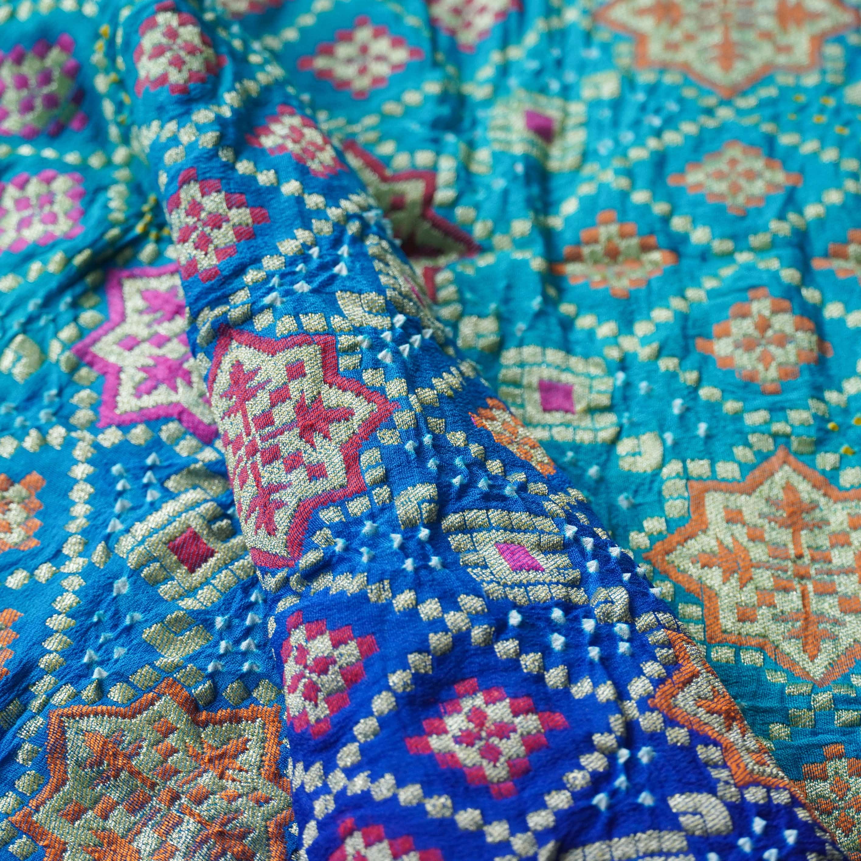 Banarasi Georgette Bandhani Saree