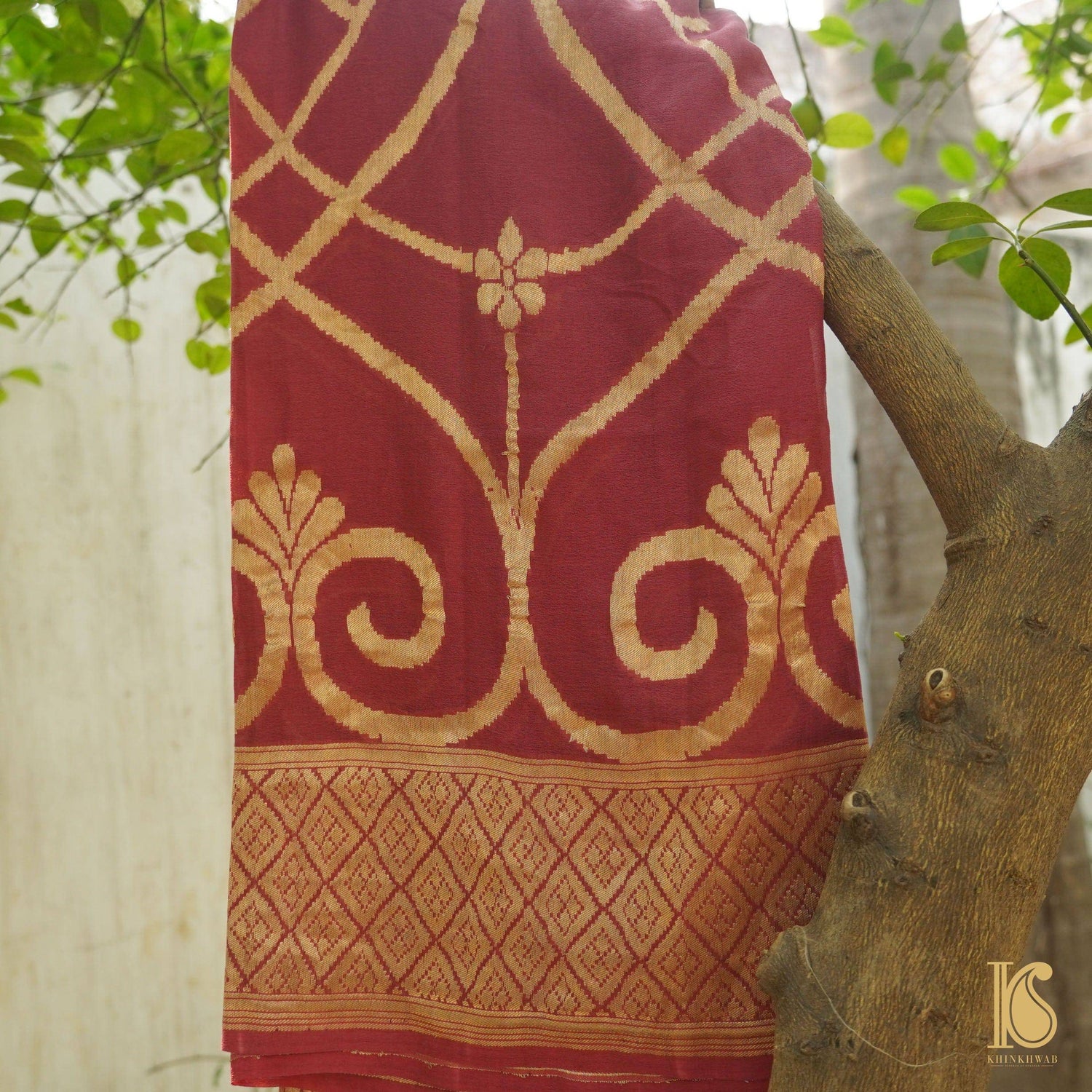 Pure Georgette Banarasi Handloom Dupatta