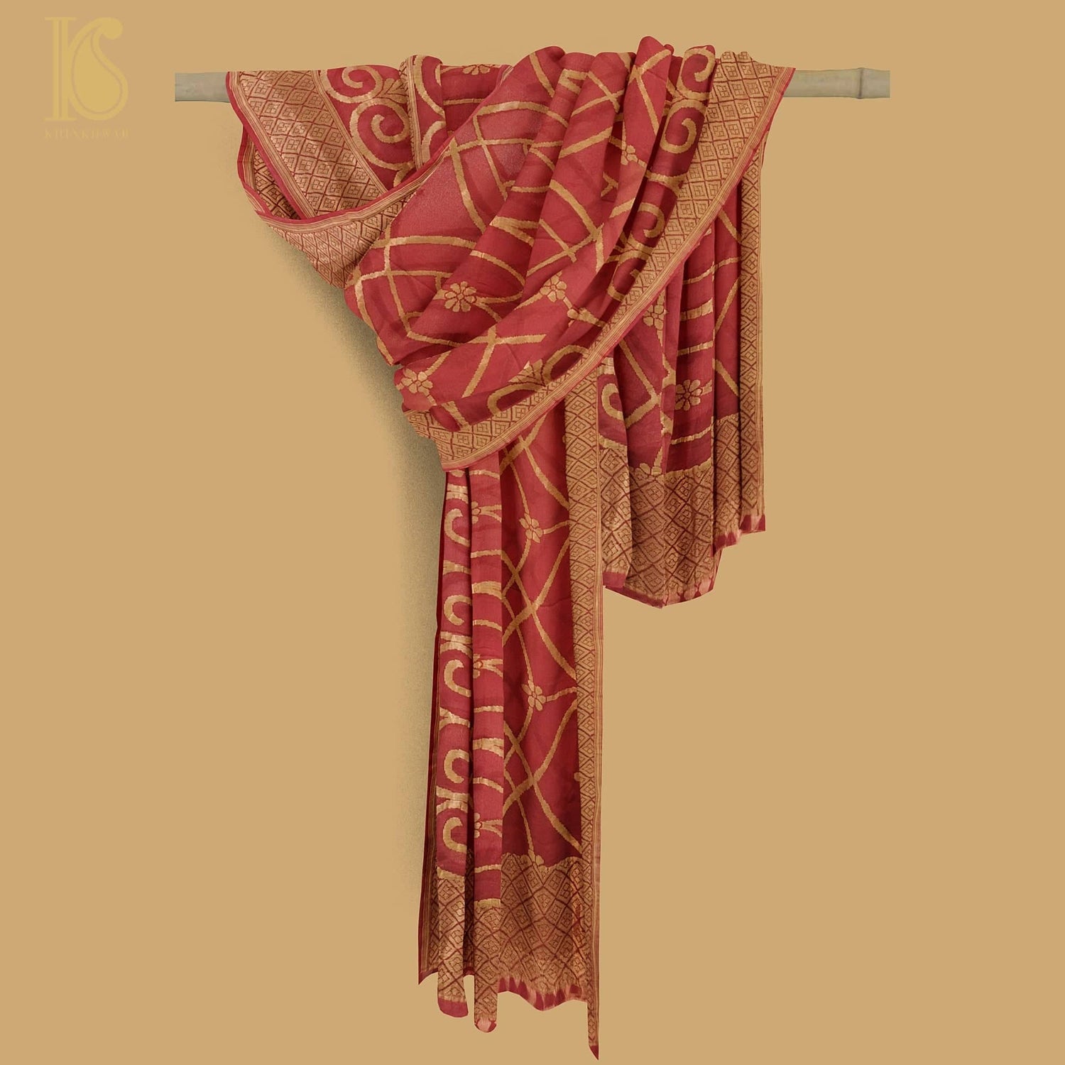 Pure Georgette Banarasi Handloom Dupatta