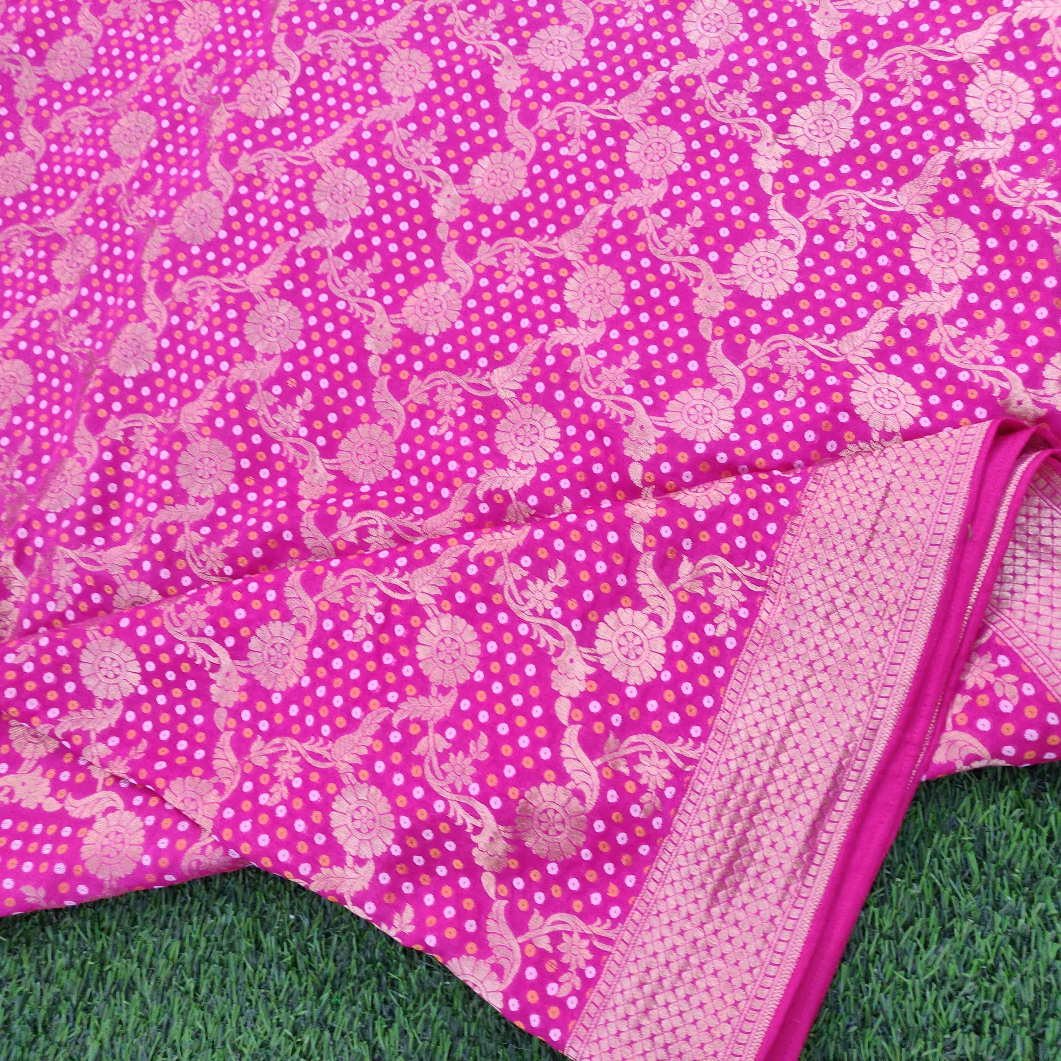 Pure Georgette Handloom Banarasi Saree
