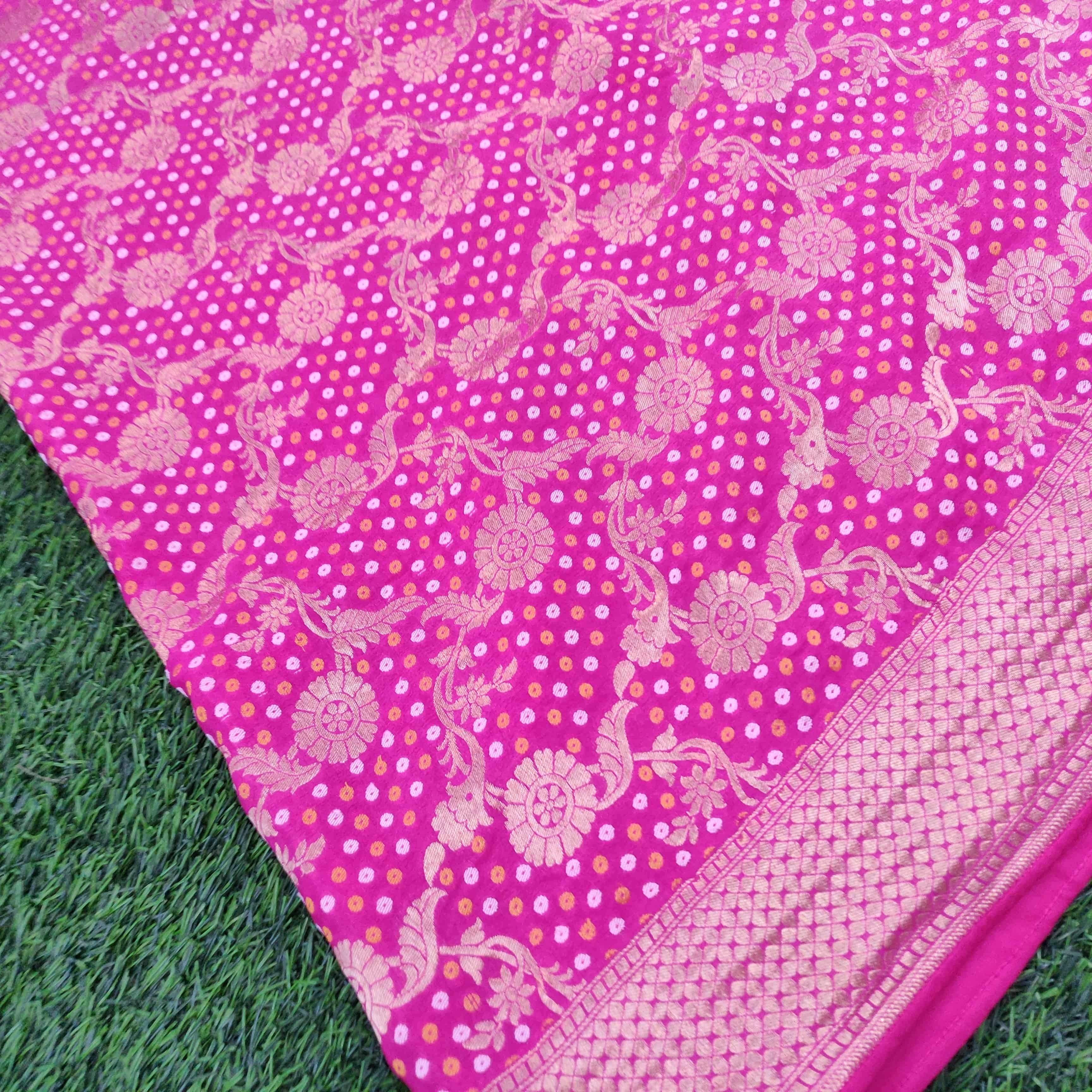 Pure Georgette Handloom Banarasi Saree