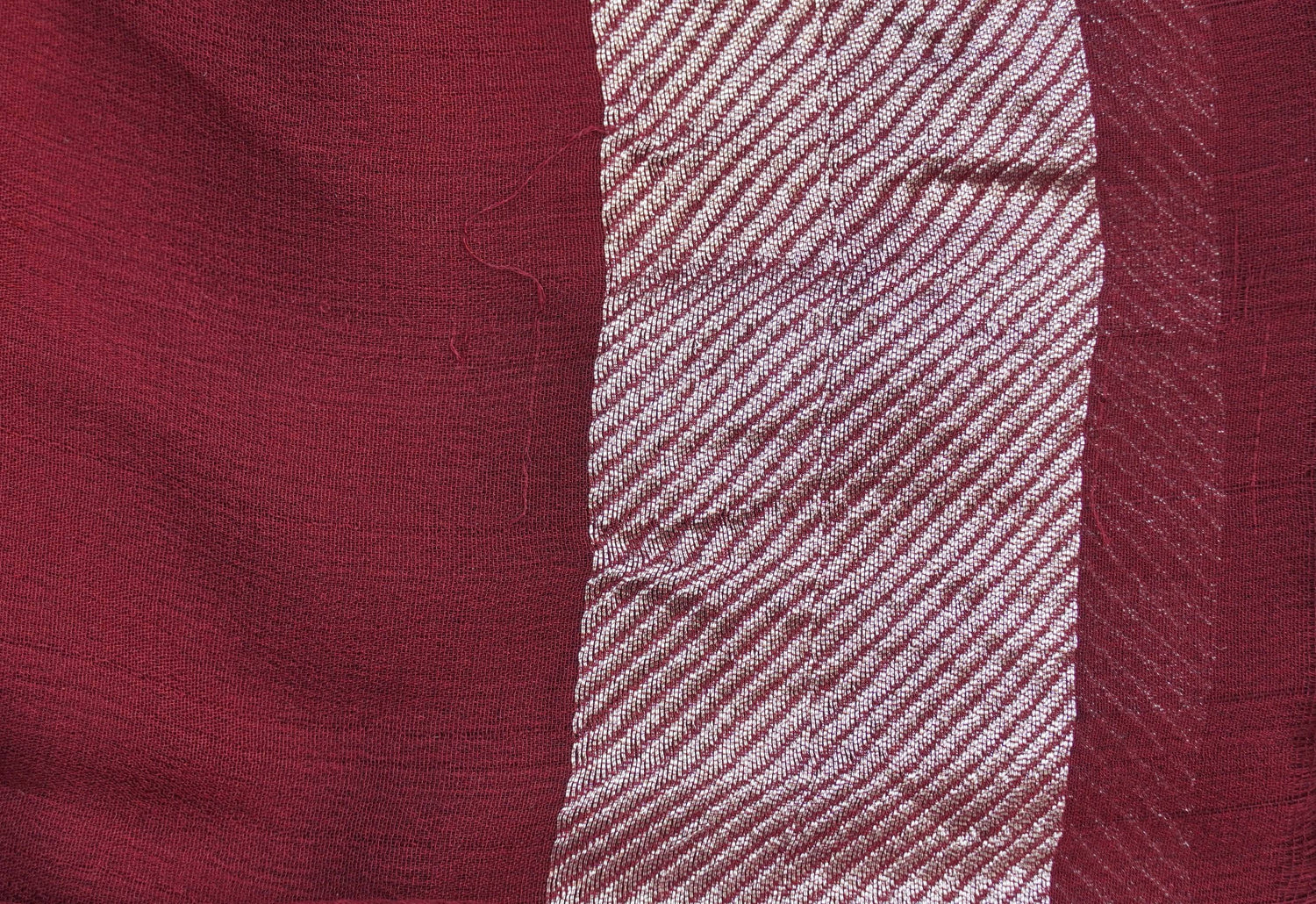 Pure Georgette Handloom Stripes Banarasi Saree