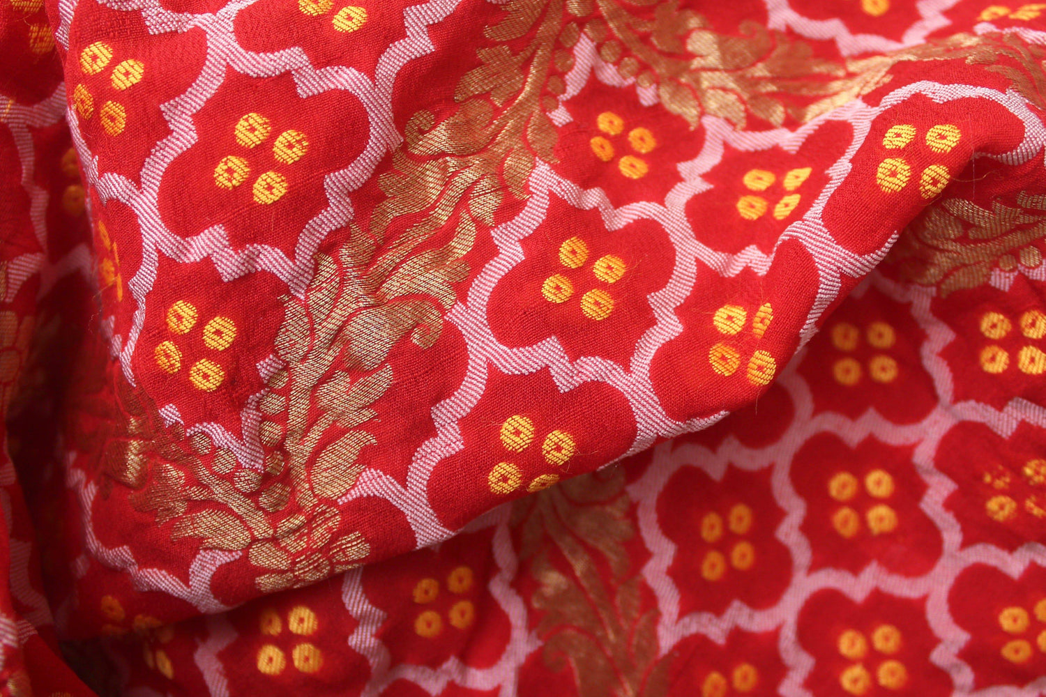 Red Georgette Handloom Banarasi Dupatta